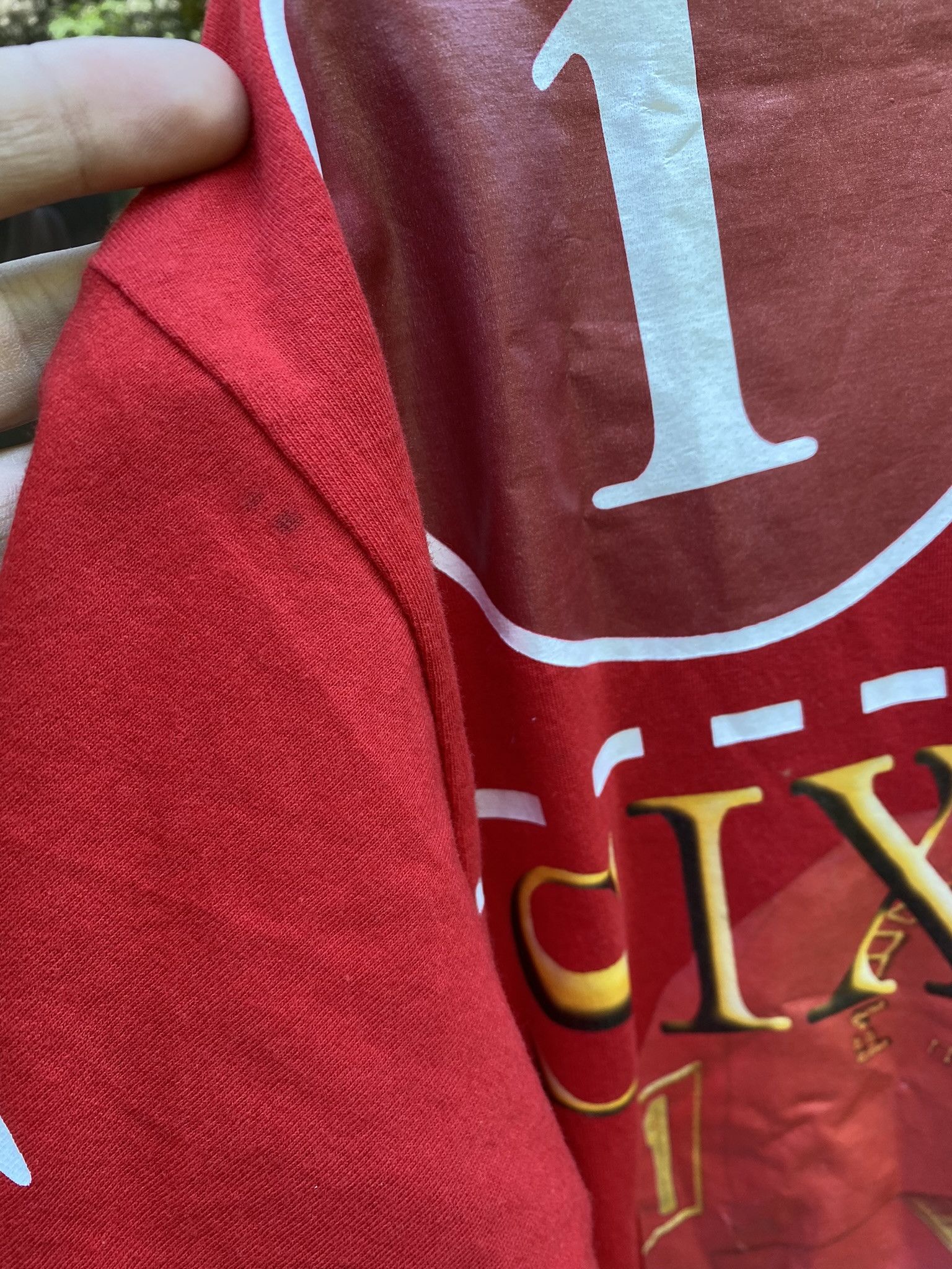 Designer × Vintage Michael Schumacher T-Shirt Red 1994-2003 F-1 Size US L / EU 52-54 / 3 - 7 Thumbnail