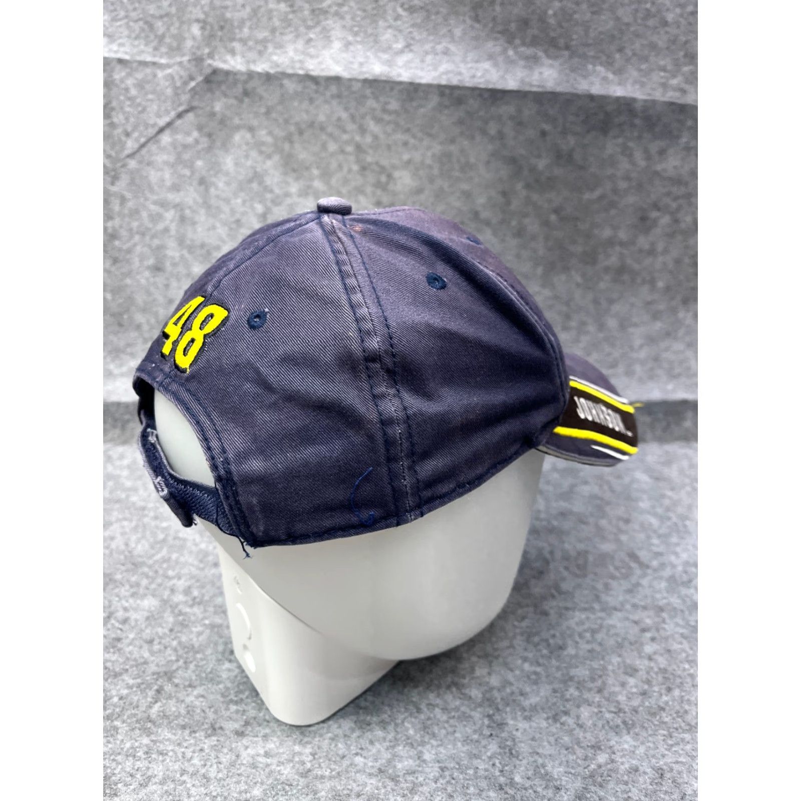 Chase Authentics Team Lowes Racing Team Hat Cap Strap Back Adult One Size Blue 100% Cotton #48 Size ONE SIZE - 7 Thumbnail