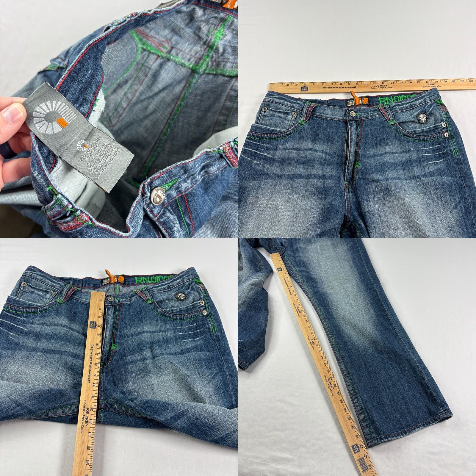 Akademiks VINTAGE Akademiks Jeans Mens 38x32 Blue Baggy Hip Hop Embroidered Jeans Size US 38 / EU 54 - 8 Thumbnail
