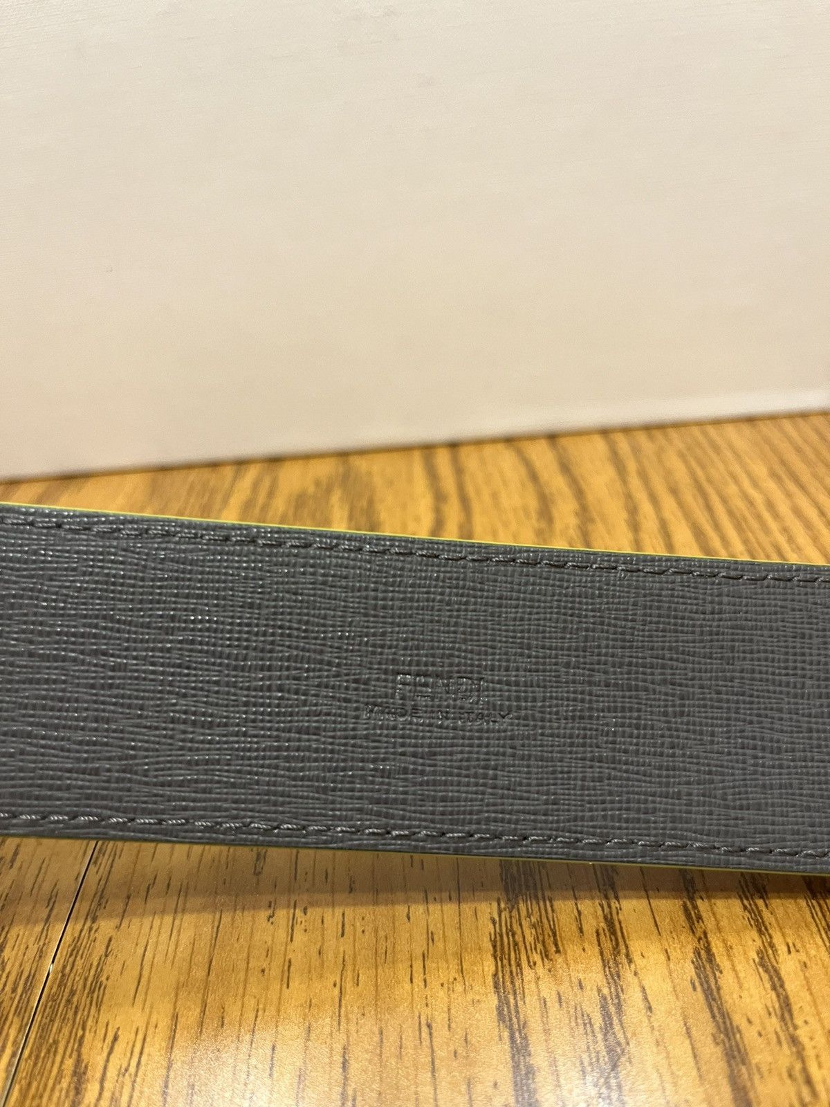 Fendi Fendi FF Logo Leather Belt Size 44 - 6 Thumbnail