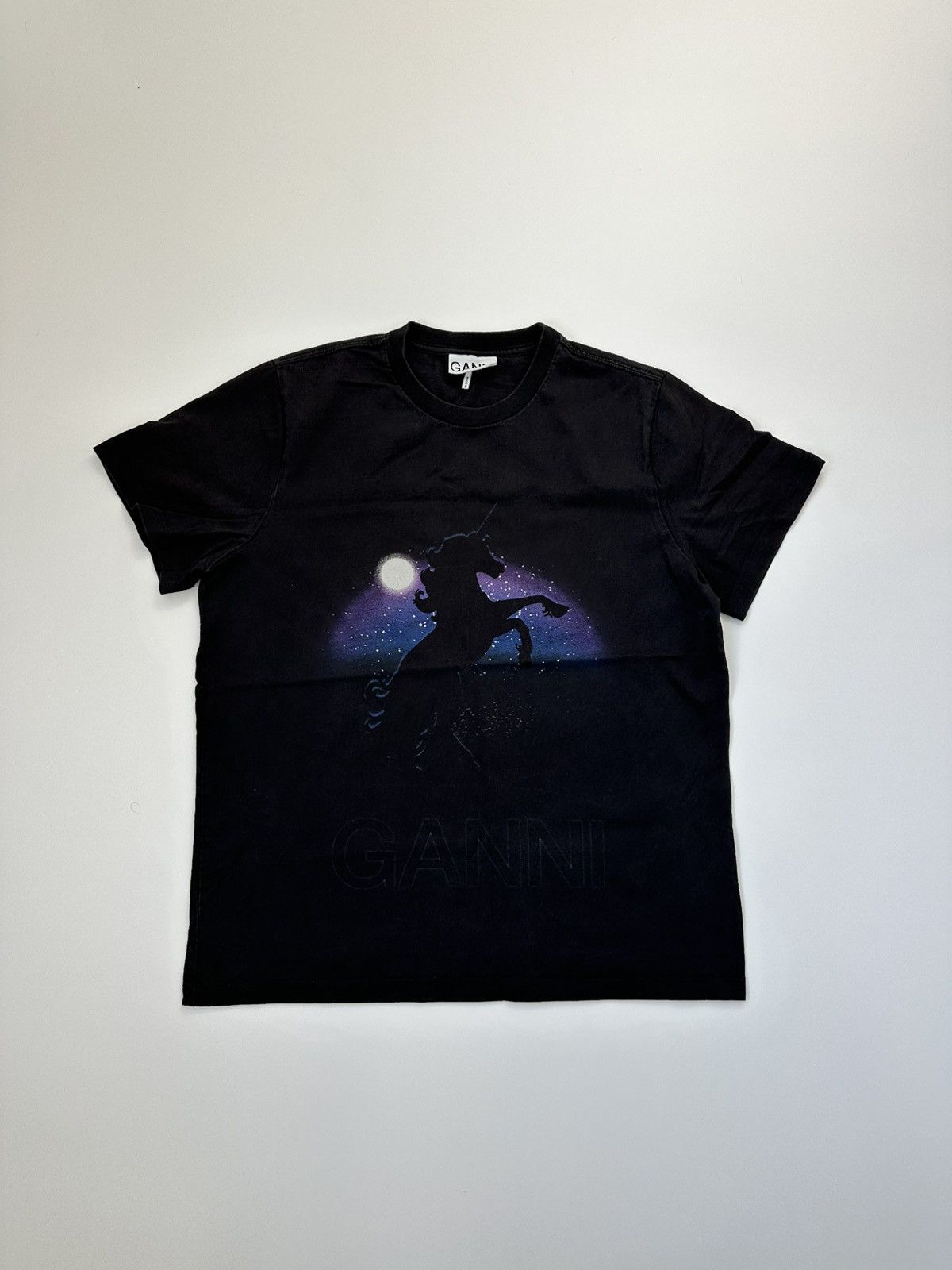 Ganni Ganni Unicorn T-shirt Print Made In Portugal Size S / US 4 / IT 40 - 1 Thumbnail