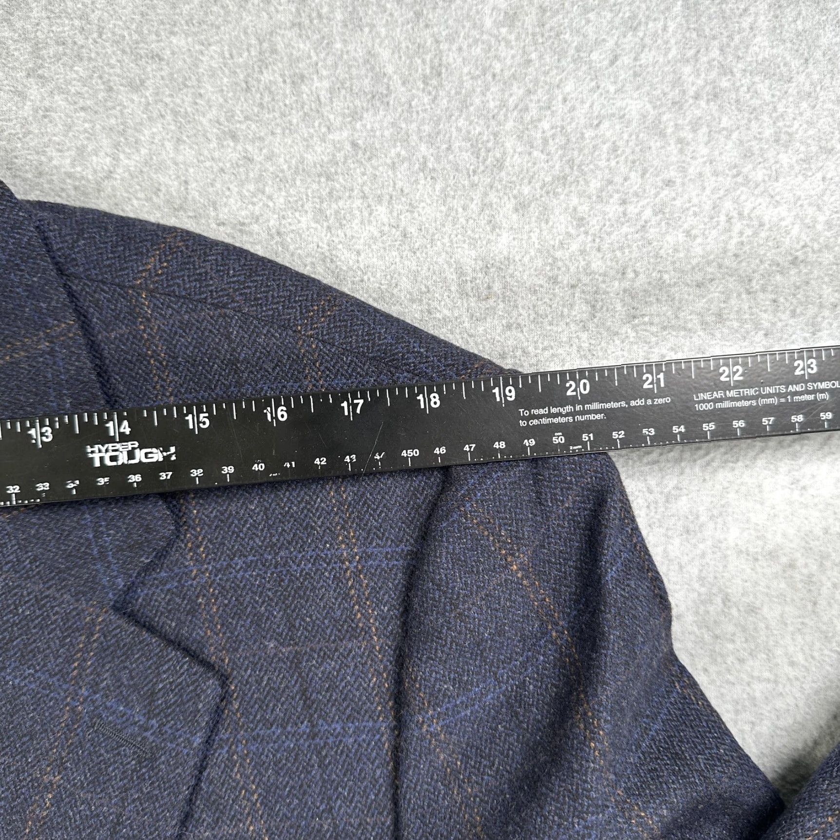 Isaia Gianluca Isaia Sport Coat Mens 40 Blue Herringbone Wool Cashmere Italy Size US XXS / EU 40 - 5 Thumbnail