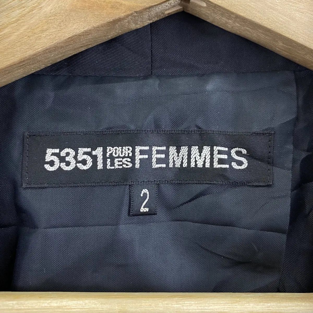 5351 POUR LES HOMMES Vtg 5351 POUR LES FEMMES Minimalist Indigo Jacket Cardigan Size US S / EU 44-46 / 1 - 4 Thumbnail