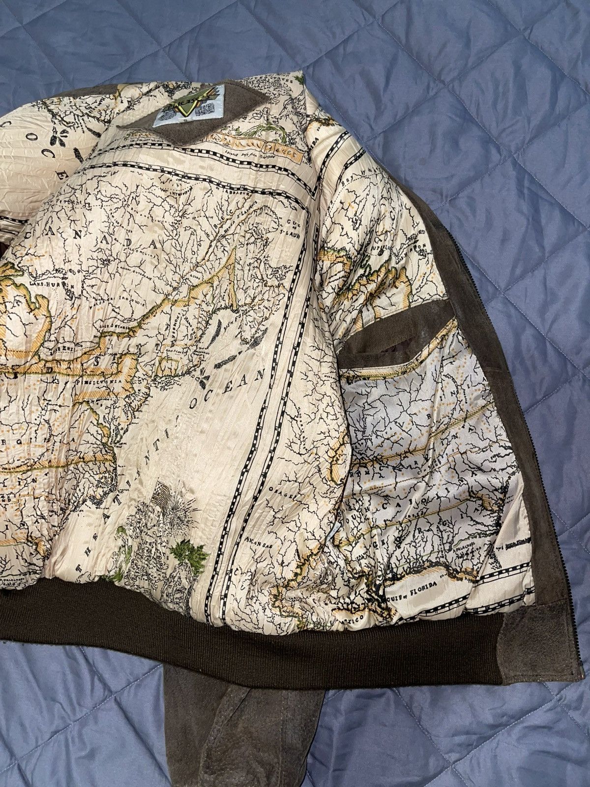Japanese Brand × Vintage American Map Bomber Jacket Size US L / EU 52-54 / 3 - 5 Thumbnail