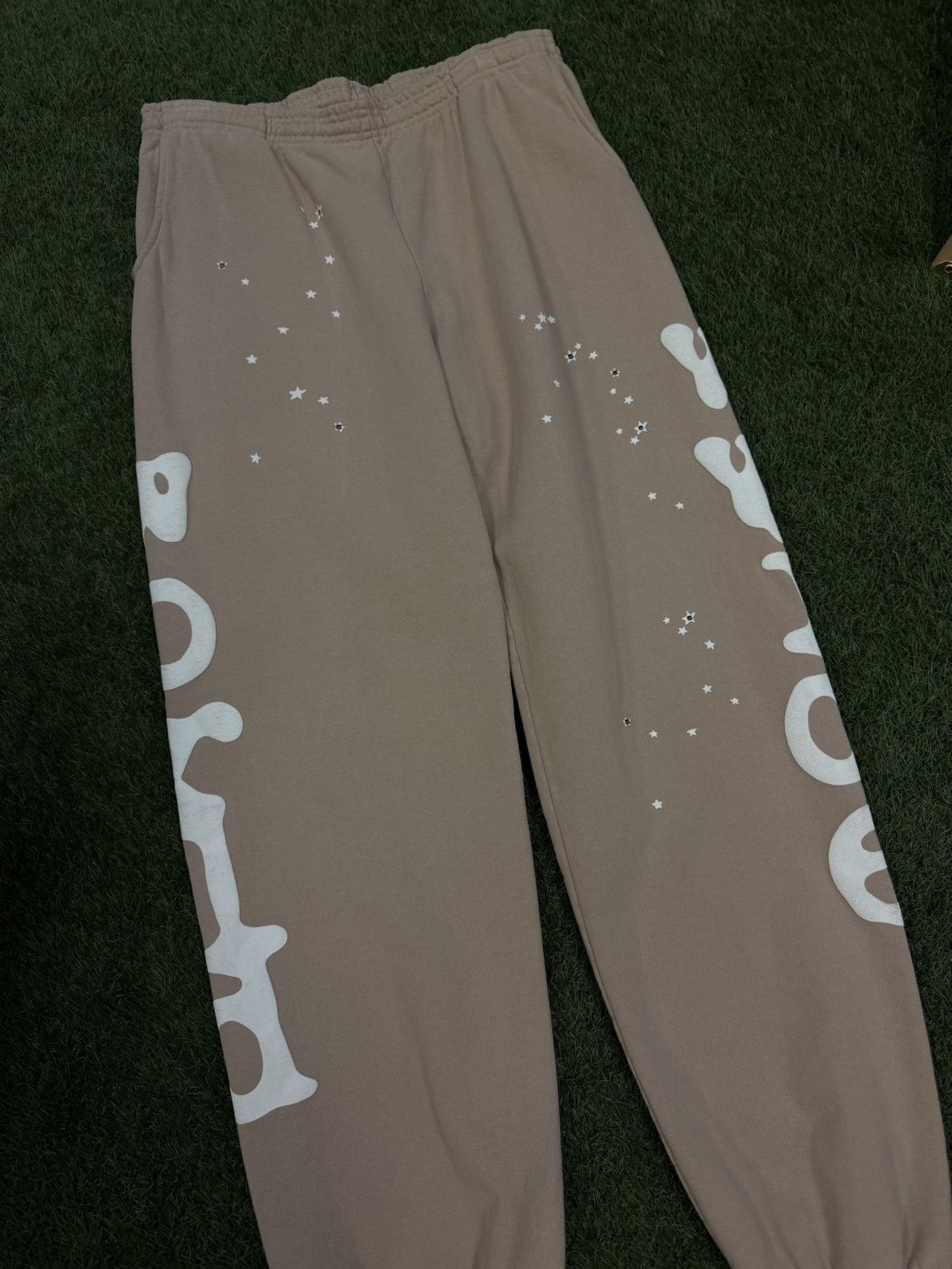 Sp5der Sp5der WorldWide Tan Sweatpants Size Large (NEW) Size US 33 - 3 Thumbnail
