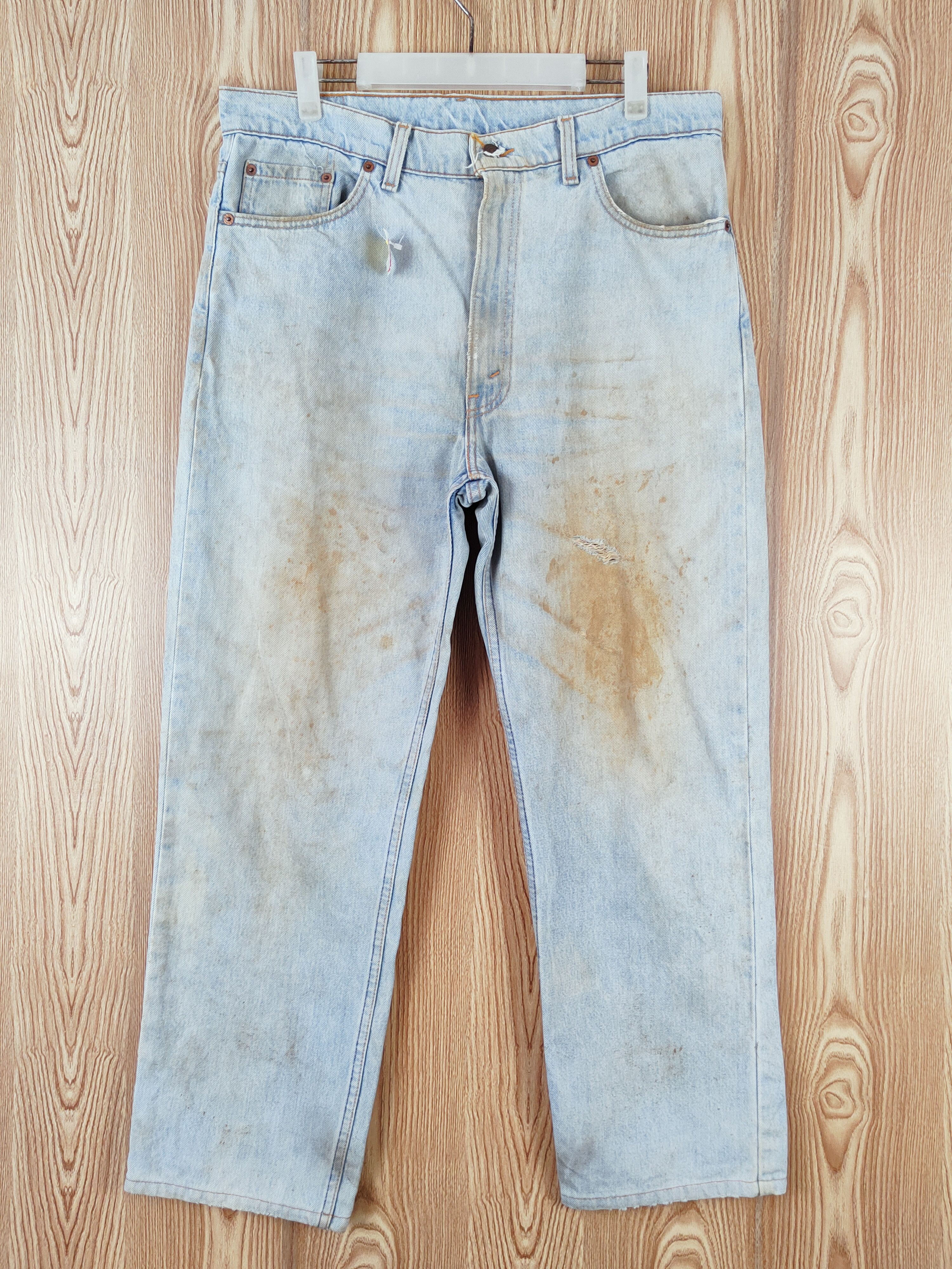 Levi's Levi's vintage usa Blue Faded Distressed Ripped Jeans #W804 Size US 36 / EU 52 - 1 Thumbnail