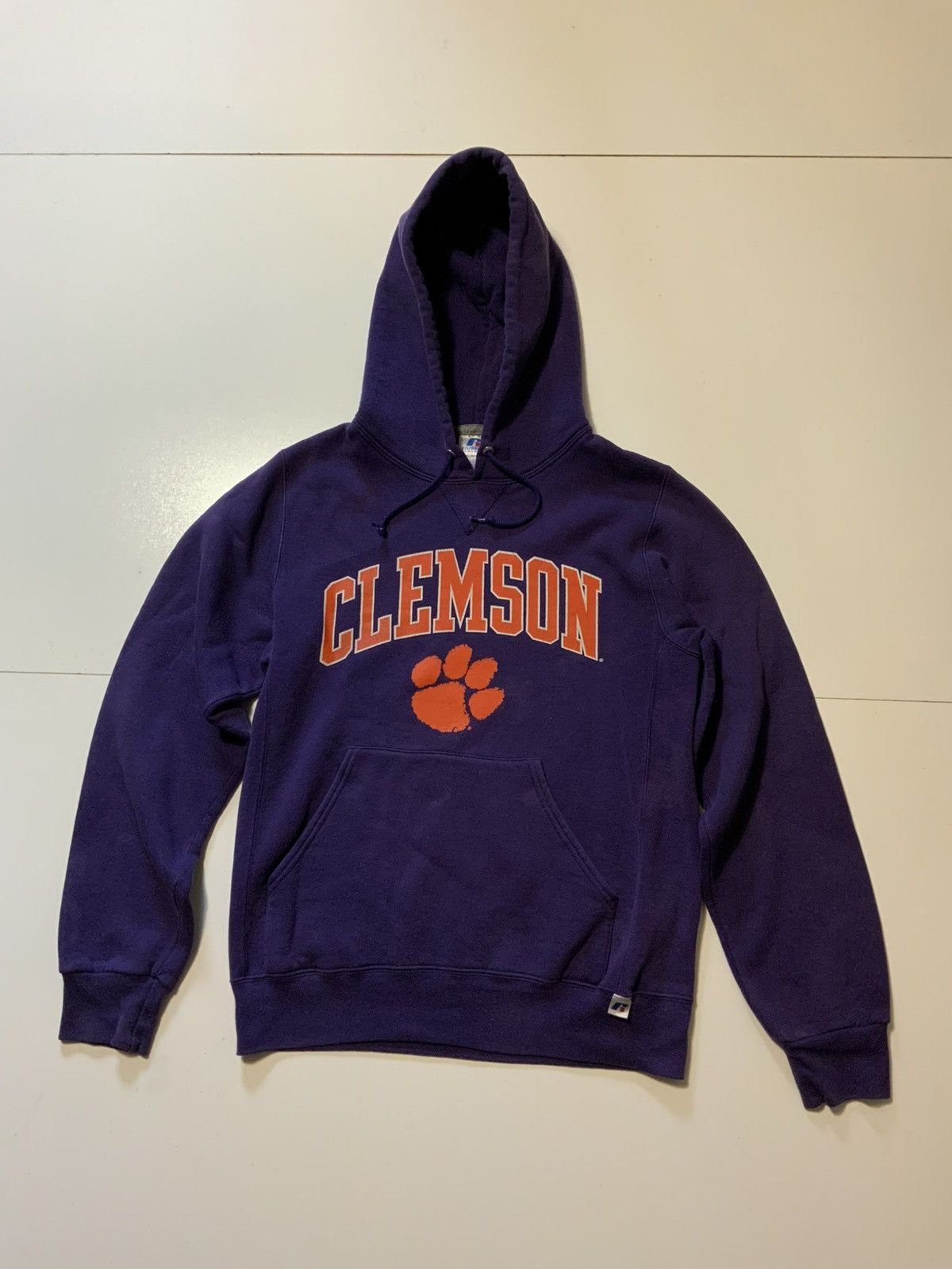 Russell Athletic × Vintage Russell Athletic Clemson University Tigers Pullover Hoodie Size US S / EU 44-46 / 1 - 1 Thumbnail