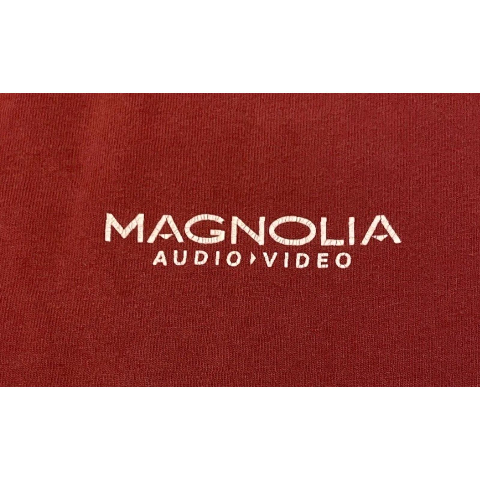 Apple VINTAGE Magnolia Audio Video Faded Shirt M Red Cotton Distressed 90s Y2K Camera Apple Computer Comedy? (Note: Ensure only original words used) Size US M / EU 48-50 / 2 - 3 Thumbnail