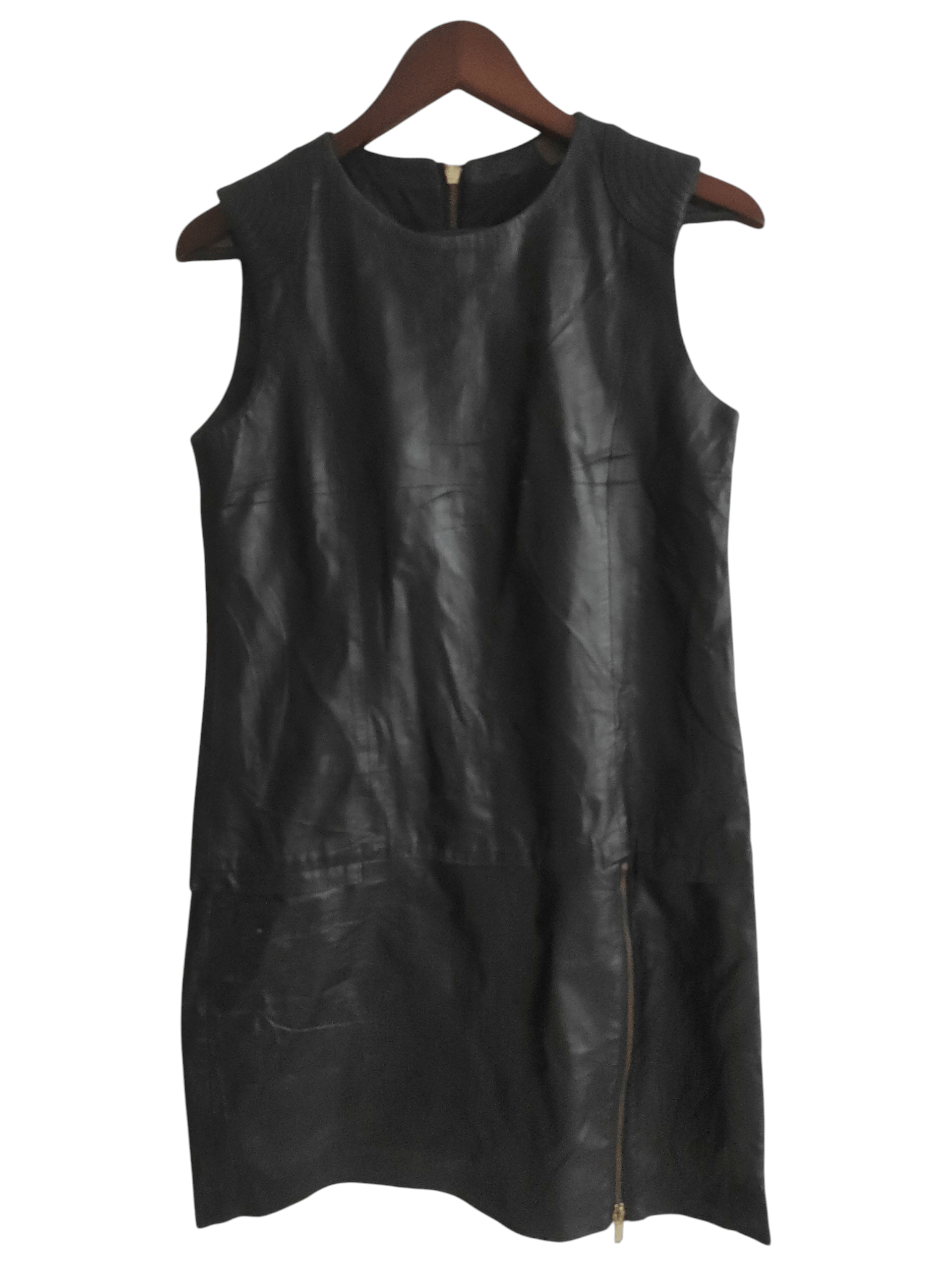 Genuine Leather Corty Bennet Genuine Soft Lambskin Sleeveless Dress Slim Fit Size S / US 4 / IT 40 - 1 Thumbnail