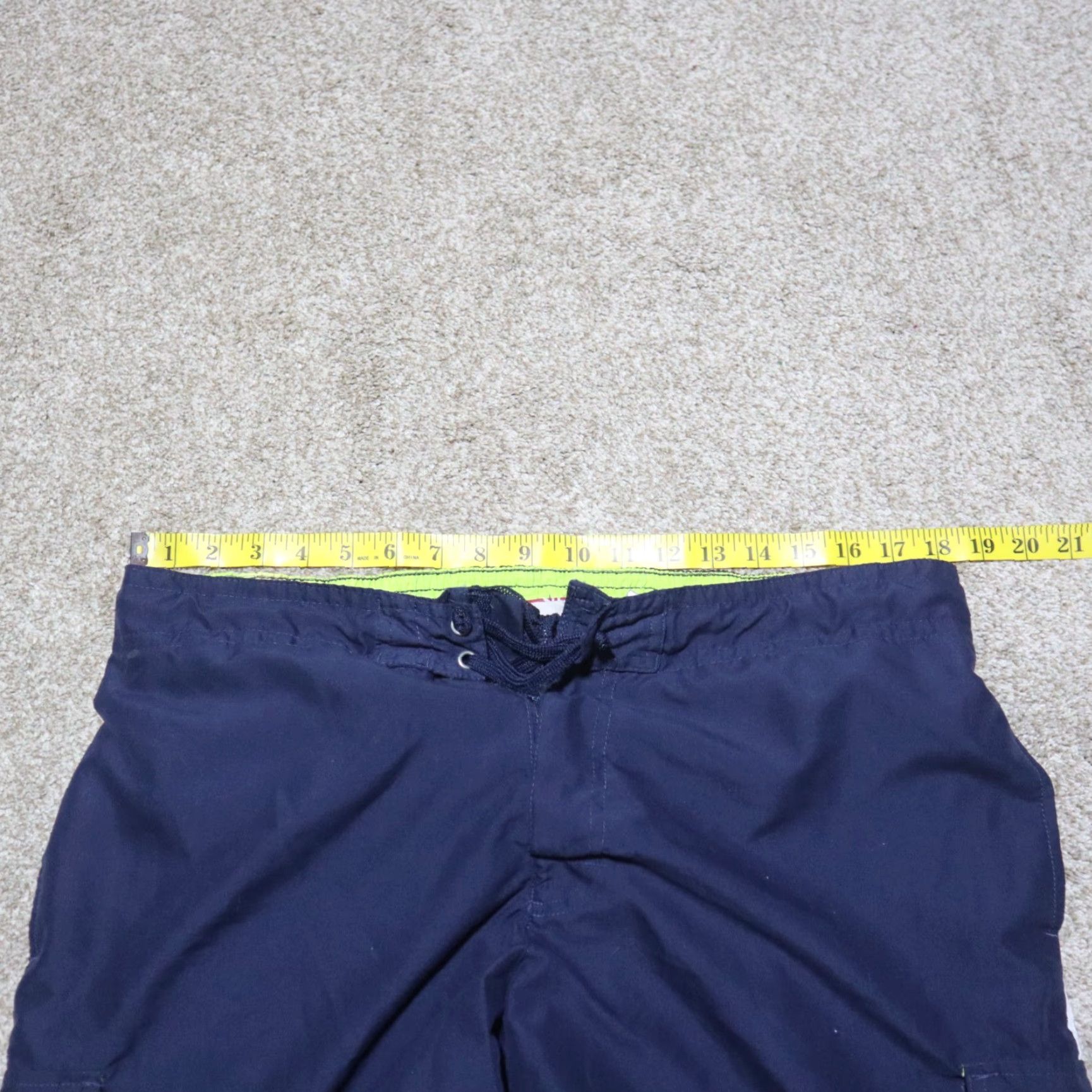 Camel RED CAMEL Solid Blue Swim Trunks Shorts Cargo Pants Men's L Large Size US 33 - 5 Thumbnail