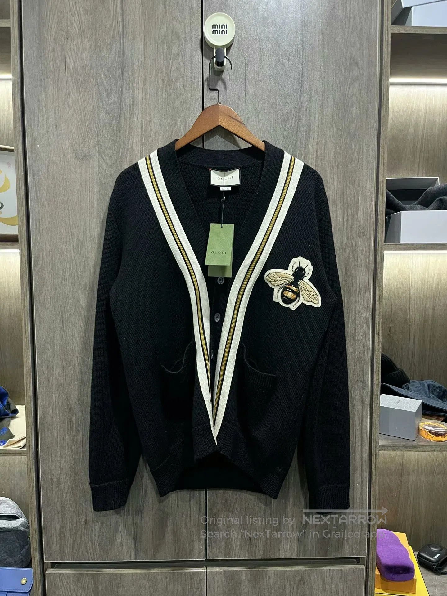 Gucci black embroidered wool cardigan from gucci. Size US M / EU 48-50 / 2 - 1 Thumbnail