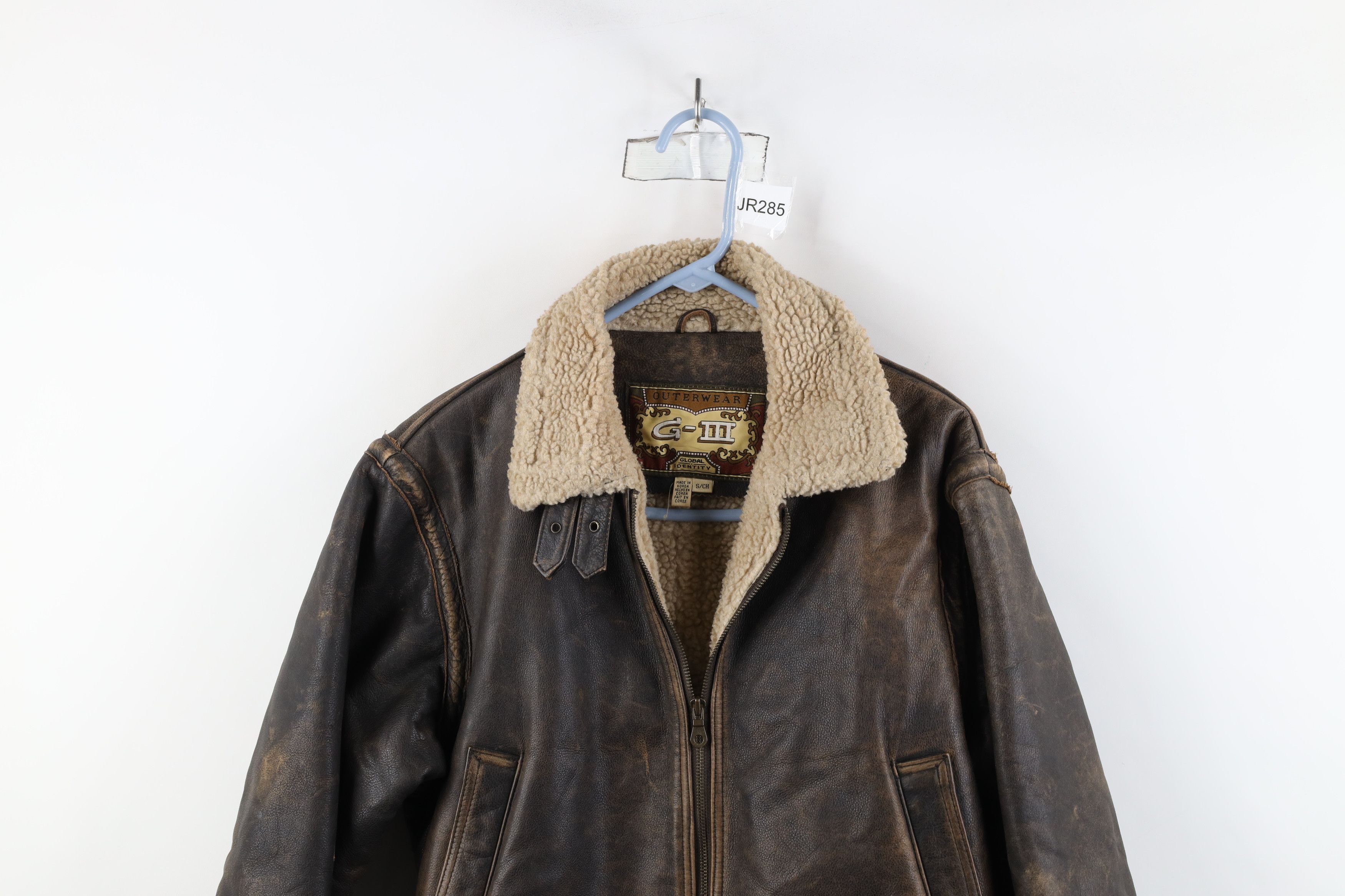Vintage Vintage 90s Streetwear Lined Leather B3 Bomber Jacket Size S / US 4 / IT 40 - 2 Thumbnail