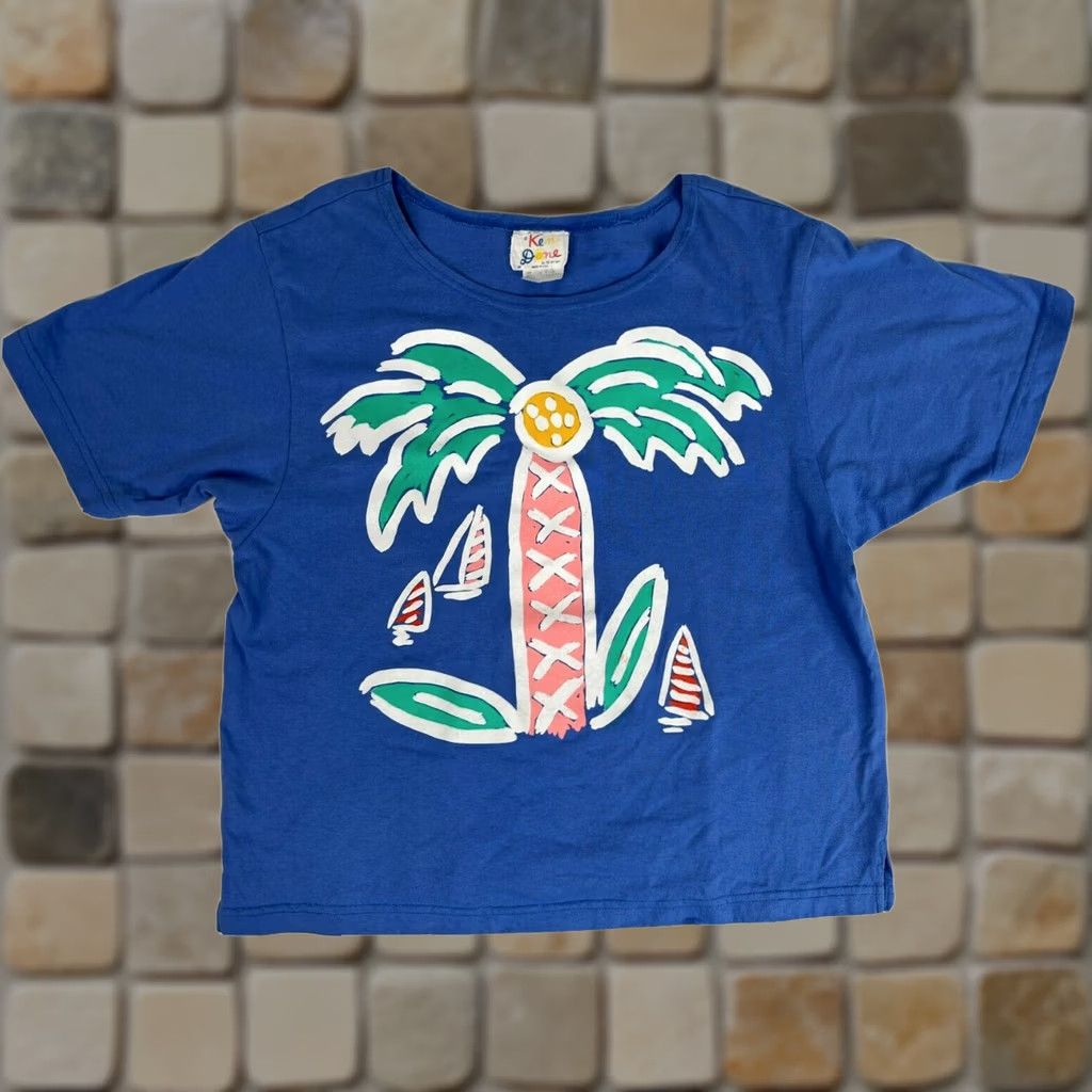 4SDESIGNS VINTAGE Ken Done for B.J. Designs T-Shirt Women’s 80s Short Sleeve Size M Blue 100% Cotton United States Mens Womens Girls Boys Size M / US 6-8 / IT 42-44 - 1 Thumbnail