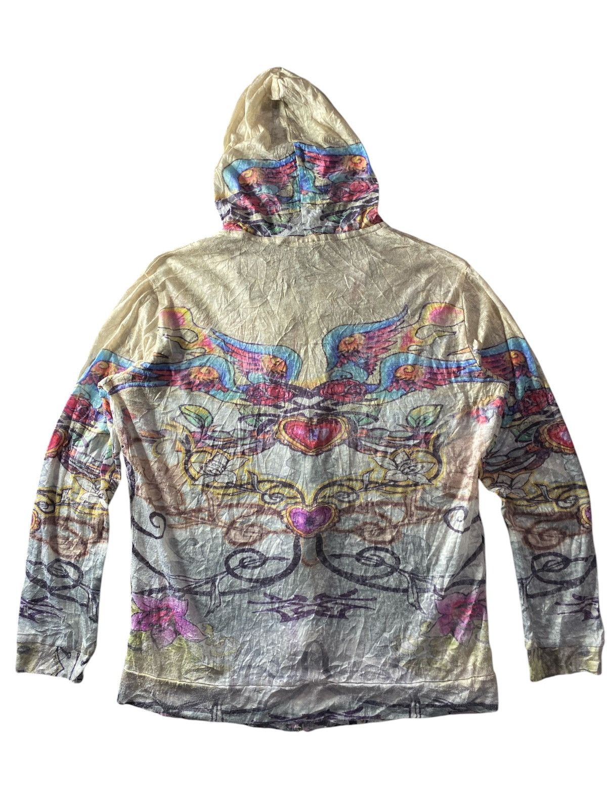 Hysteric Glamour Jean paul gaultier style Envy blue tattoo mesh hoodie Size US M / EU 48-50 / 2 - 3 Thumbnail