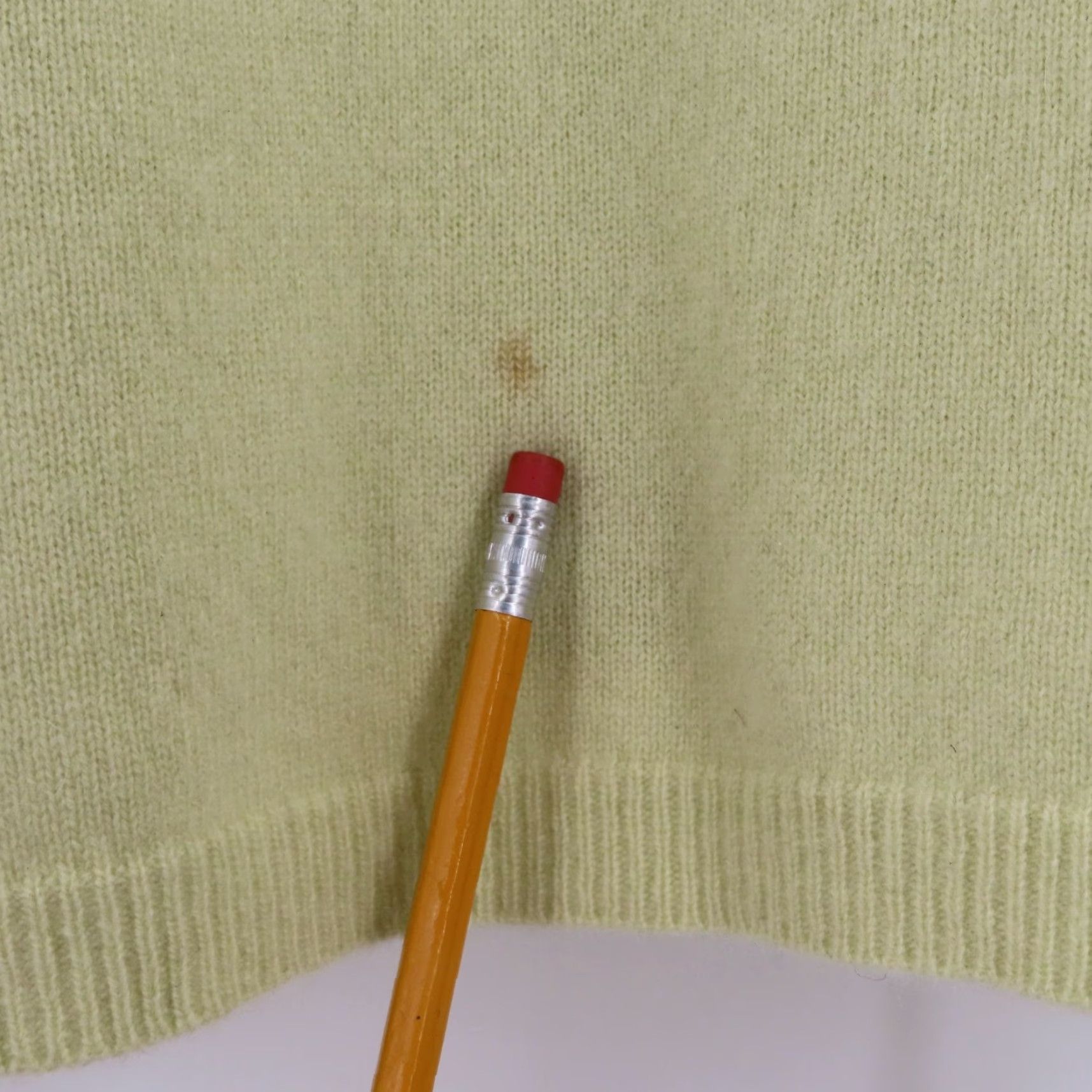 Ann Taylor Ann Taylor Womens Small Cashmere Light Green Yellow Turtleneck Knit Sweater Top Size S / US 4 / IT 40 - 4 Thumbnail