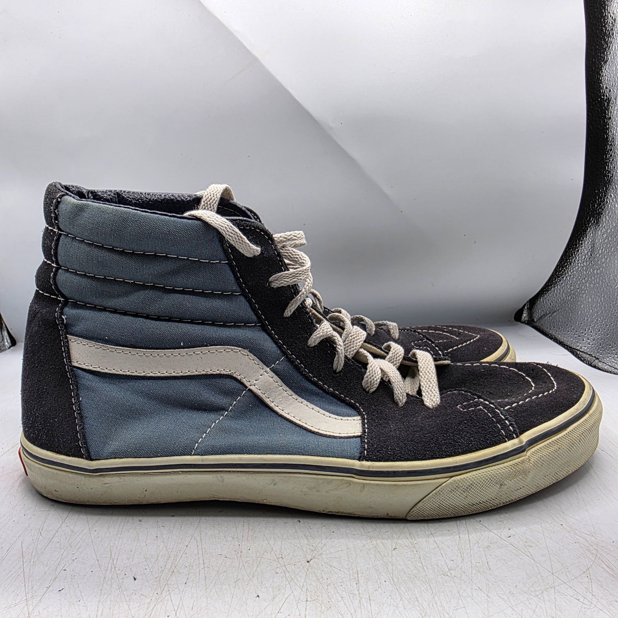 Vans Vans Old Skool Mens Size 12 Blue Black Sneaker Shoes High To Size US 12 / EU 45 - 12 Thumbnail