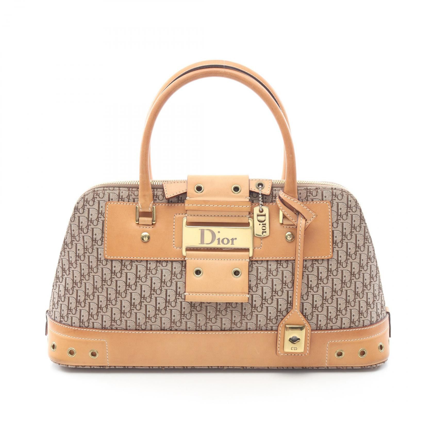 Dior Dior Dior Street Chic Trotter Canvas Leather Handbag Leather Handbag DUTY FREE for USA Size ONE SIZE - 1 Thumbnail