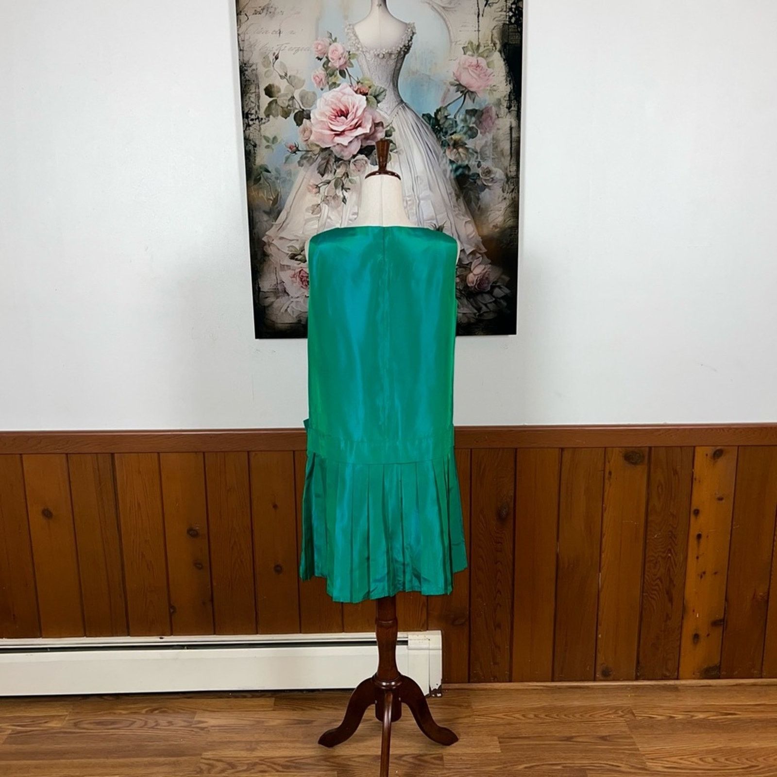 Vintage Gorgeous Vintage 1960s Iridescent Taffeta Mini Dress! Size XL / US 12-14 / IT 48-50 - 5 Thumbnail