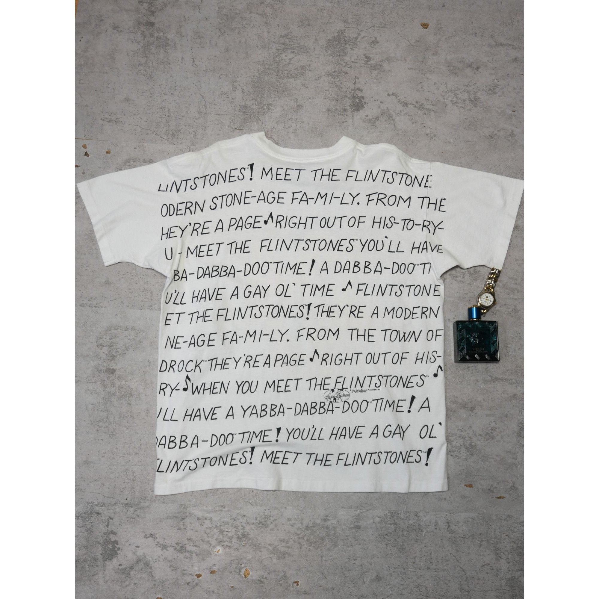 Vintage Rare Vintage 1994 Flinstones All Over Print Graphic T Size US XL / EU 56 / 4 - 4 Thumbnail