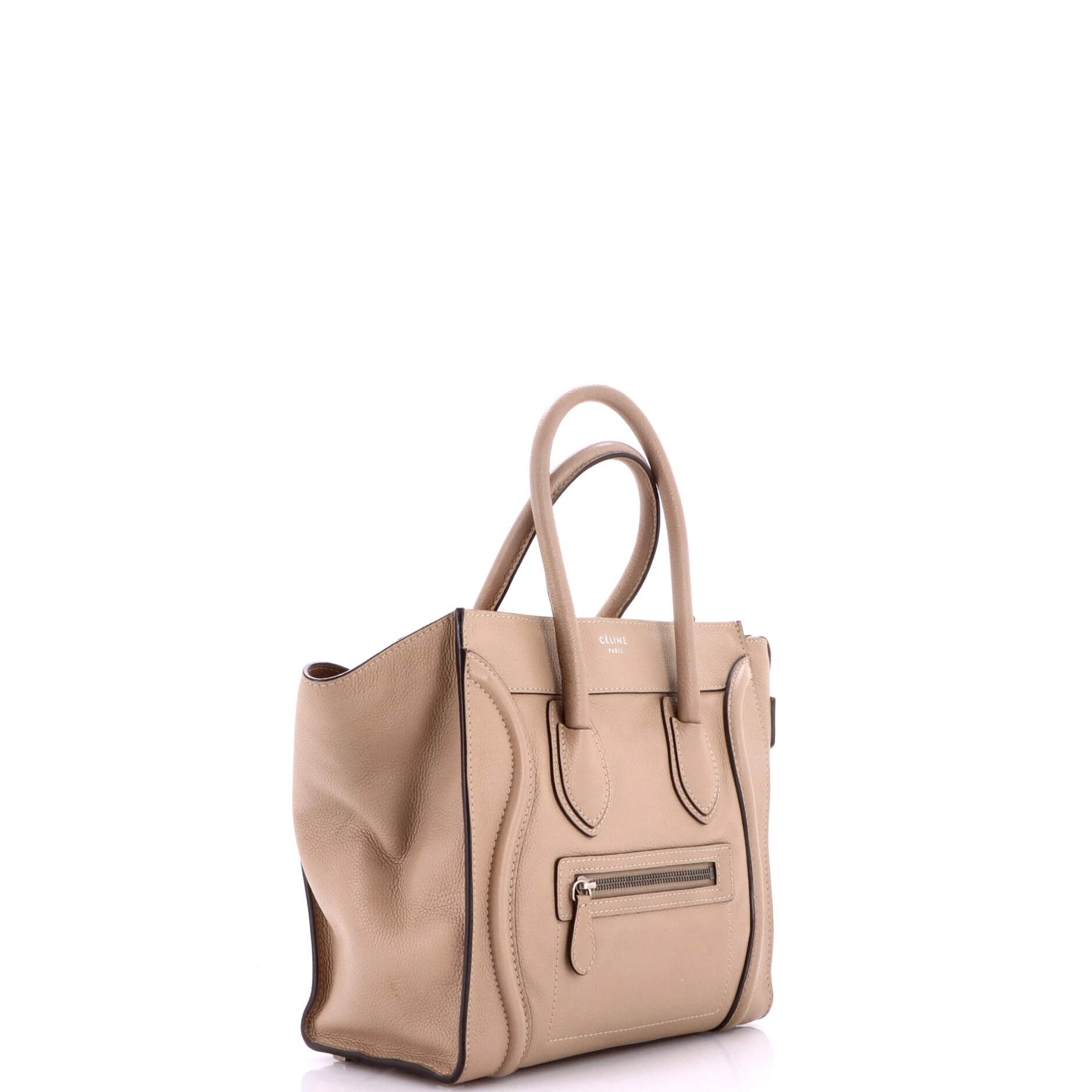 Celine Luggage bag grainy leather micro Size ONE SIZE - 1 Thumbnail