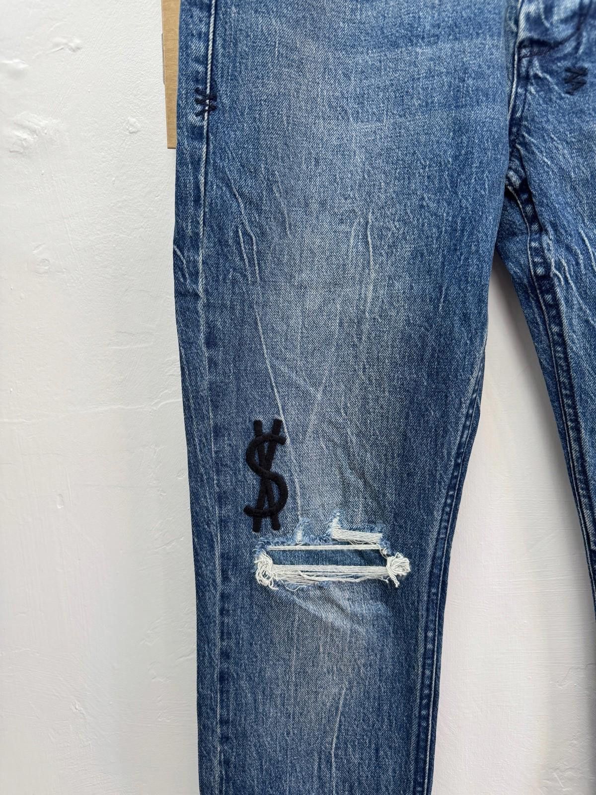 Ksubi new Ksubi mens denim jeans van winkle blue bluuu 32 patched Size US 32 / EU 48 - 4 Thumbnail