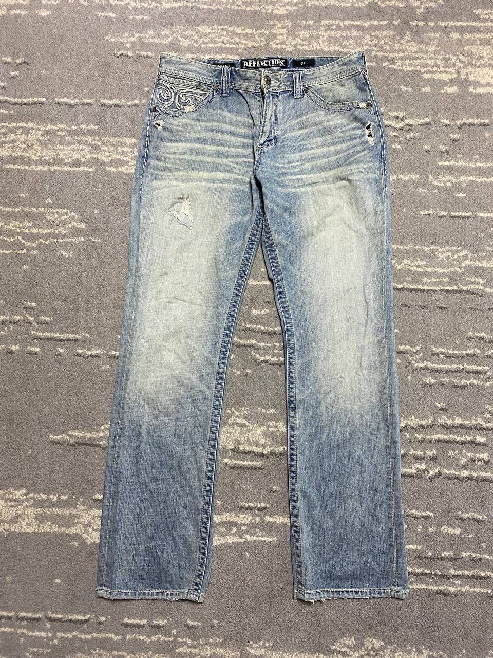 Affliction Affliction Denim Jeans Size US 34 / EU 50 - 2 Thumbnail