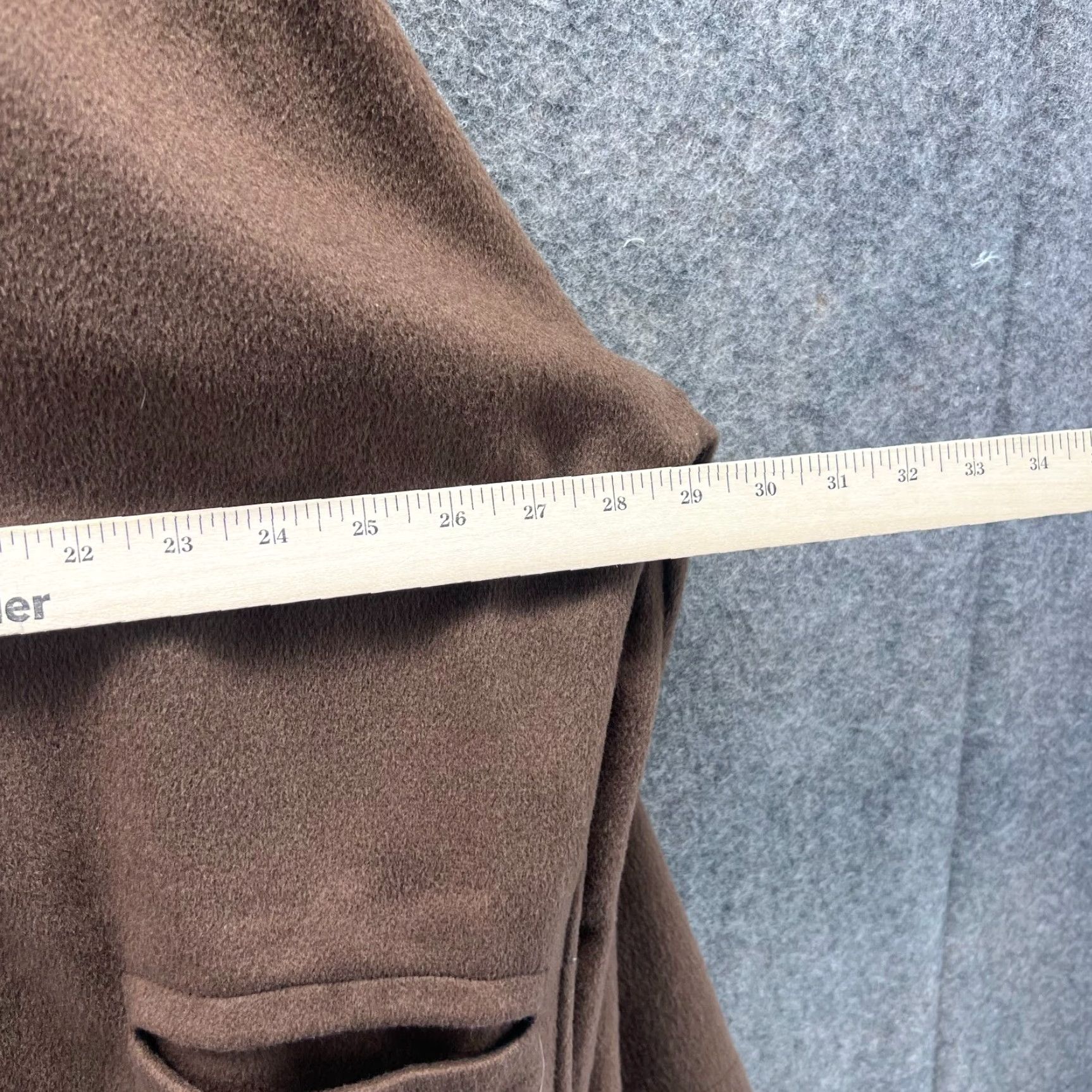 Vintage VINTAGE Maralyce Ferree Coat Womens Medium Brown Wool Blend Button Front Jacket Winter Coat Size M / US 6-8 / IT 42-44 - 5 Thumbnail
