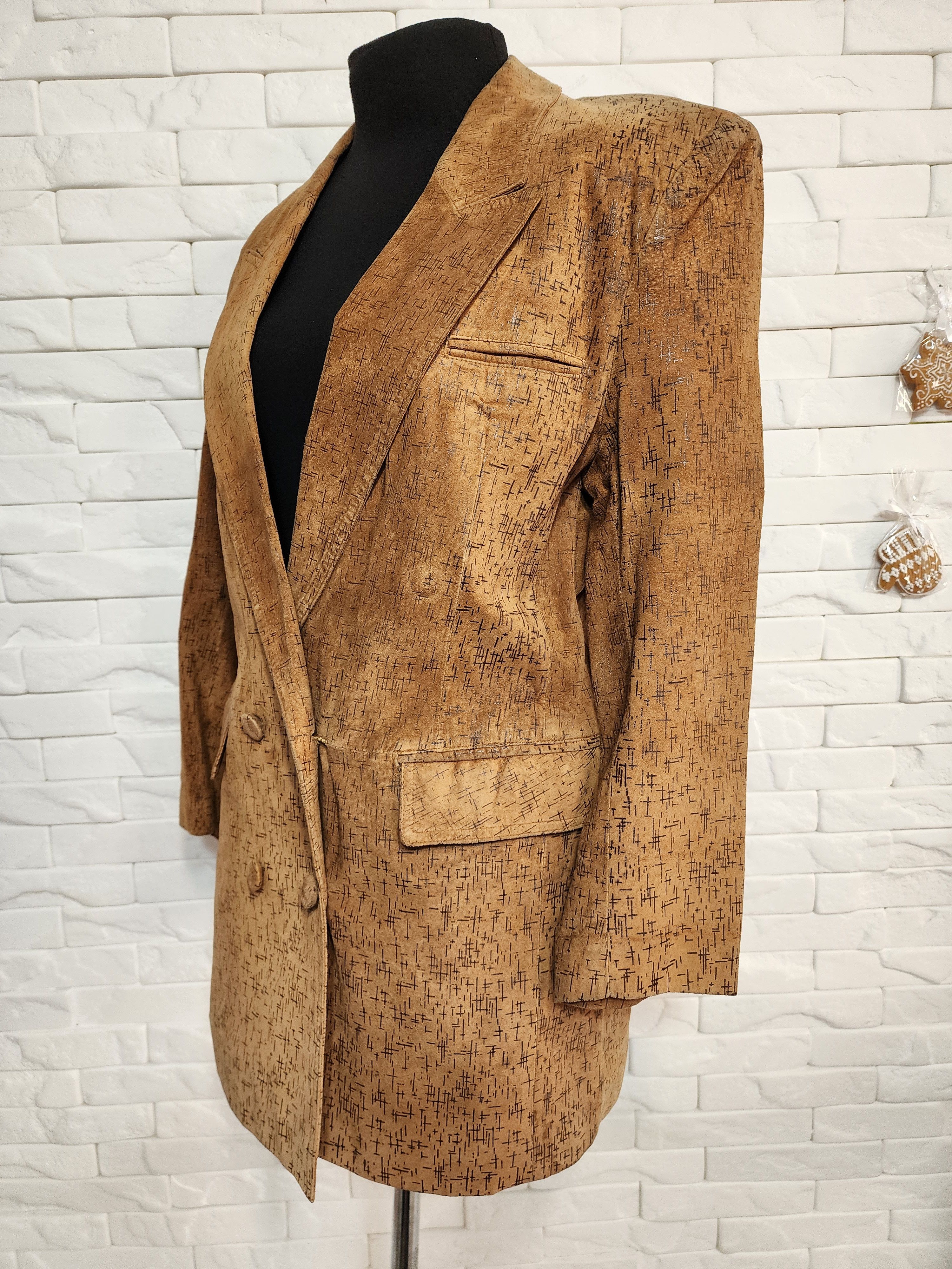 Other Brown Women's Suede Leather Jacket: Size XL / US 12-14 / IT 48-50 - 3 Thumbnail