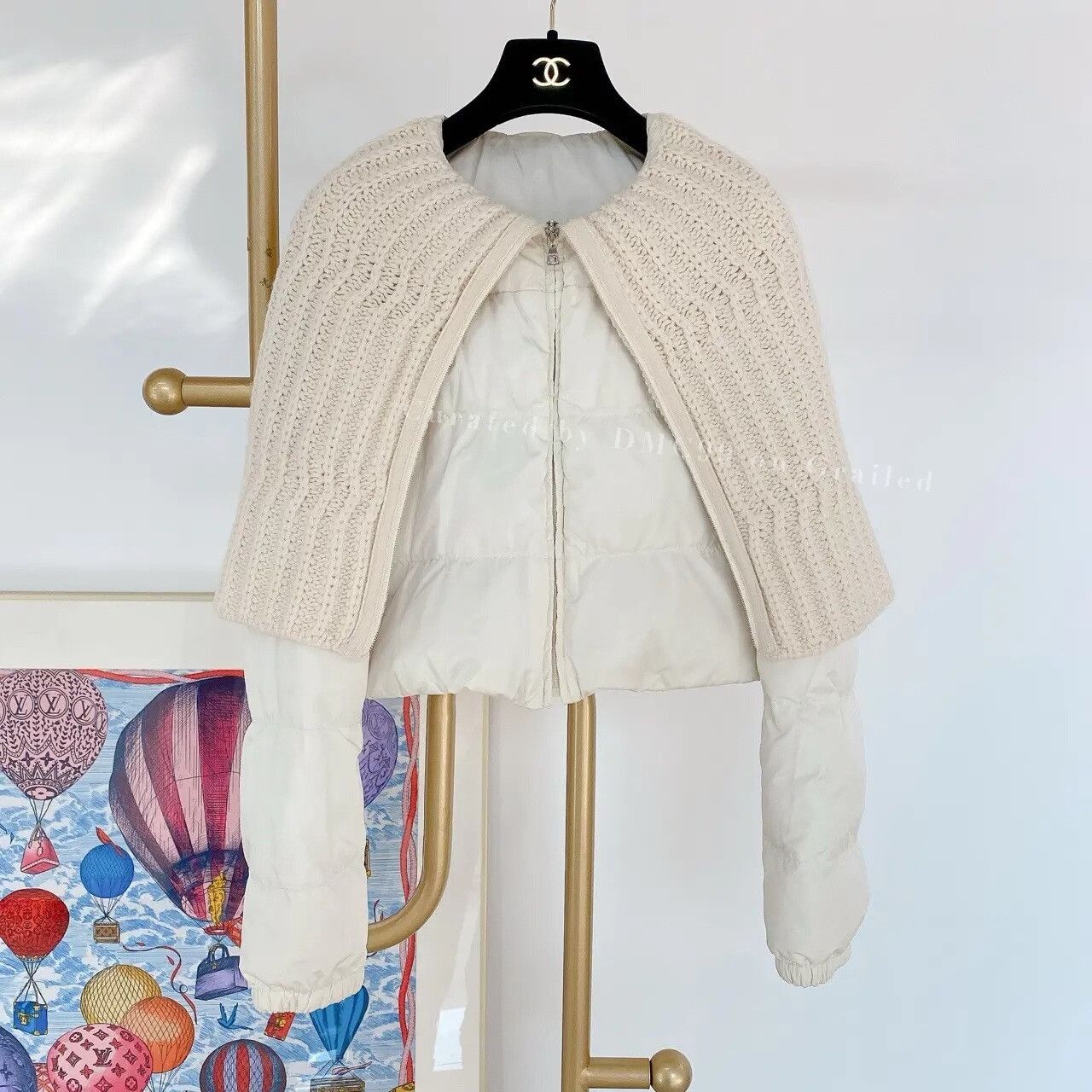 Prada White Short Down Jacket 42