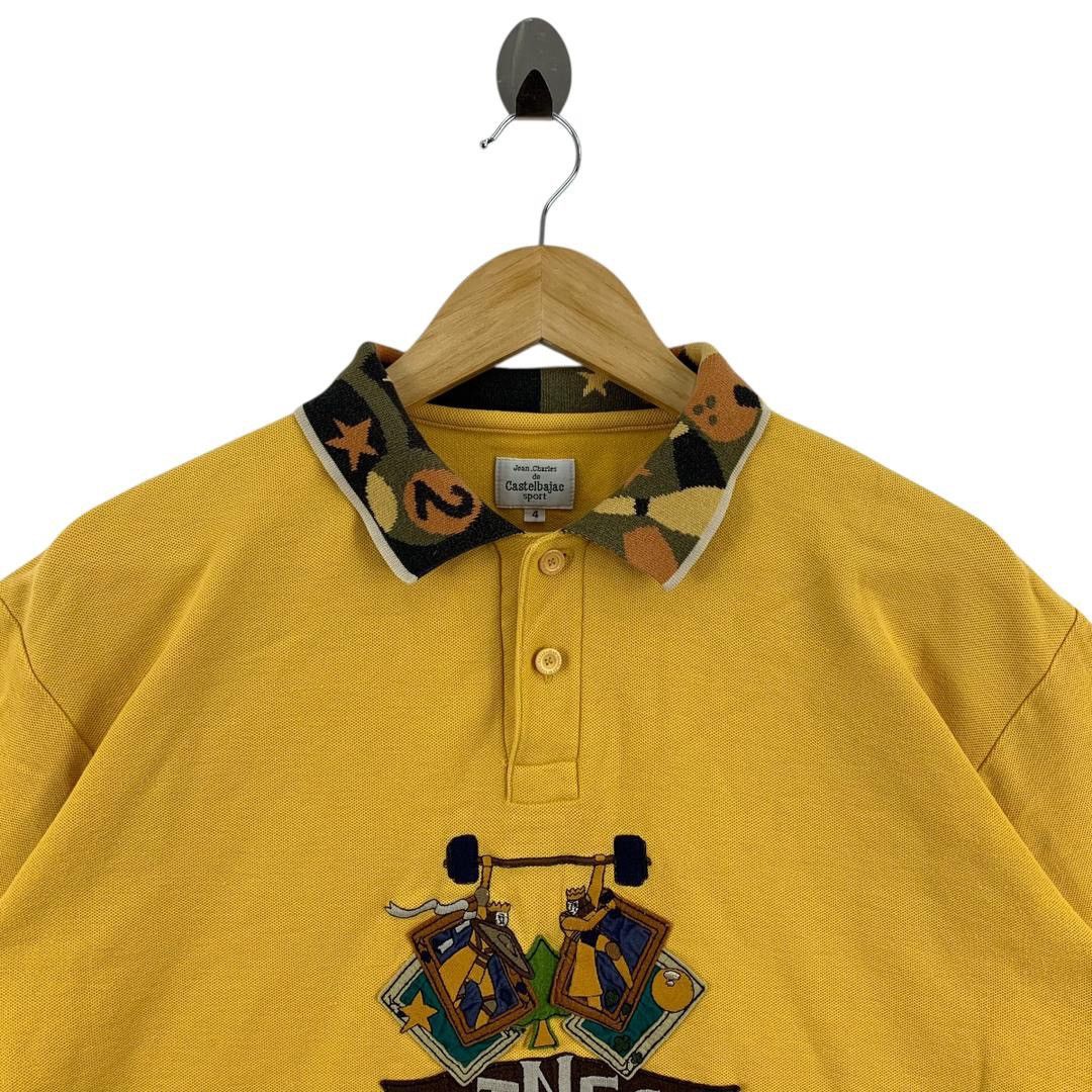 Designer × Jean Charles De Castelbajac Vintage JEAN CHARLES DE CASTELBAJAC embroidery polo tee Size US L / EU 52-54 / 3 - 2 Thumbnail
