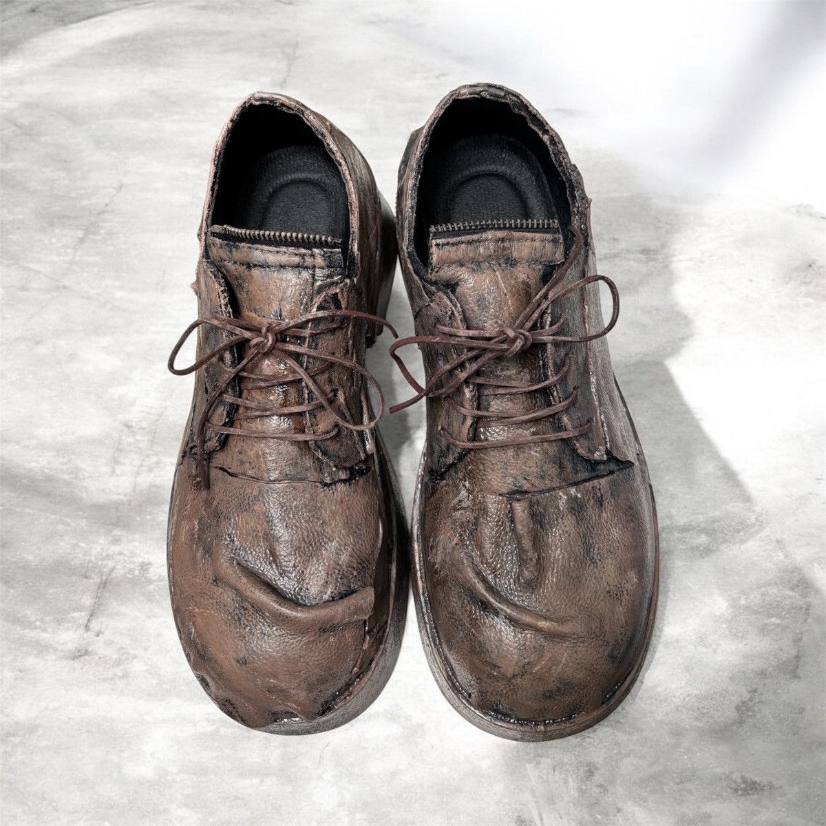 Other Custom Post Apocalyptic Leather Derby Boots Size 41 8.5 Size US 8.5 / EU 41-42 - 7 Thumbnail