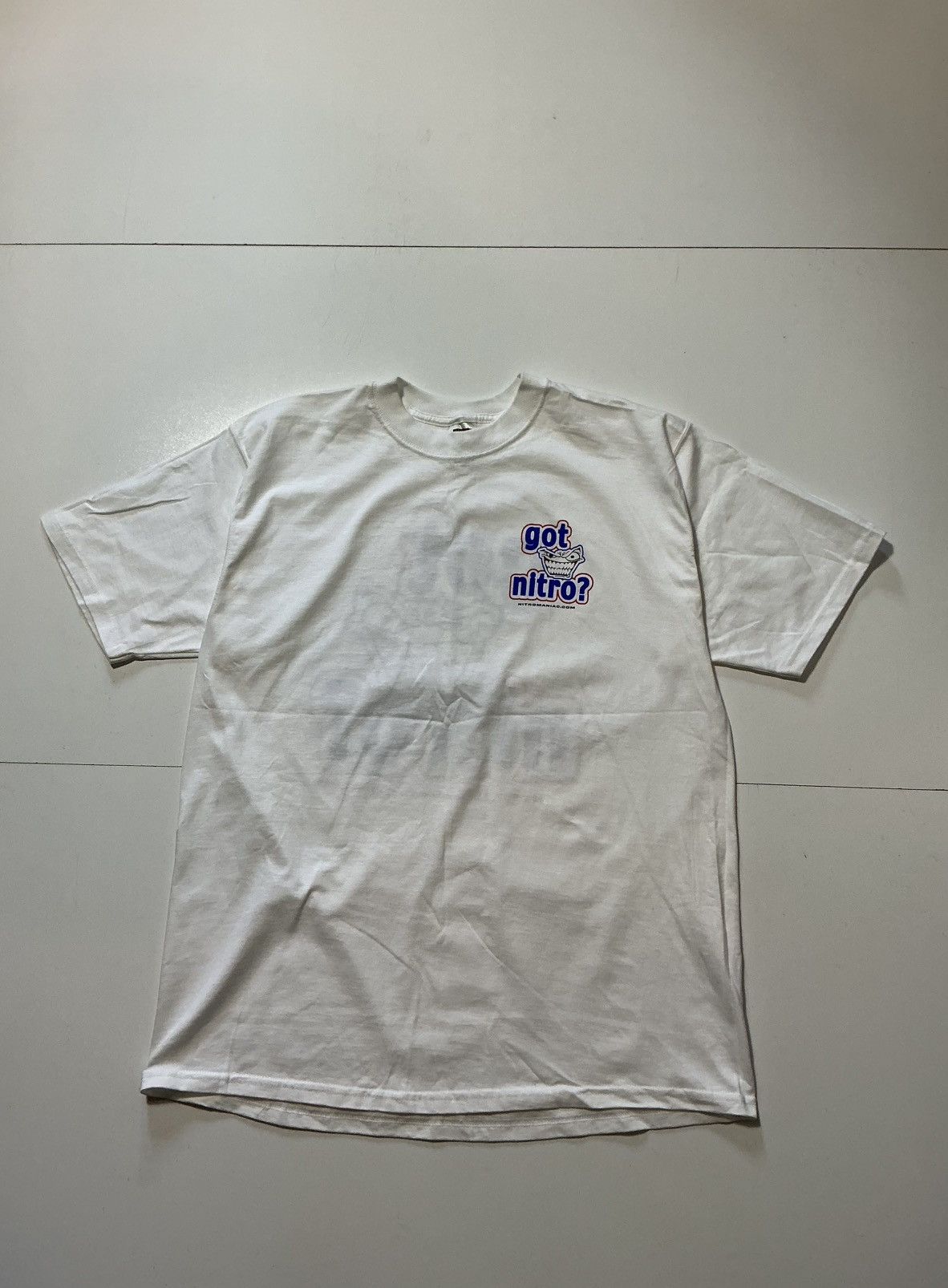 Vintage Vintage Nitro Maniac "Got Nitro?" Racing Graphic S/S T-Shirt Size US XL / EU 56 / 4 - 2 Thumbnail