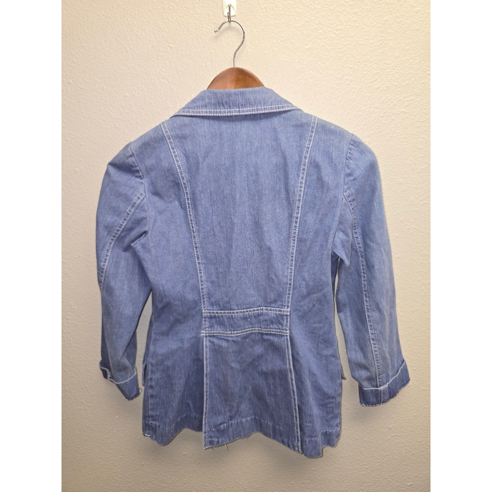 Vintage Vintage Denim Blazer Jacket Whip-O-Will Western Chore Coat Size S / US 4 / IT 40 - 7 Thumbnail