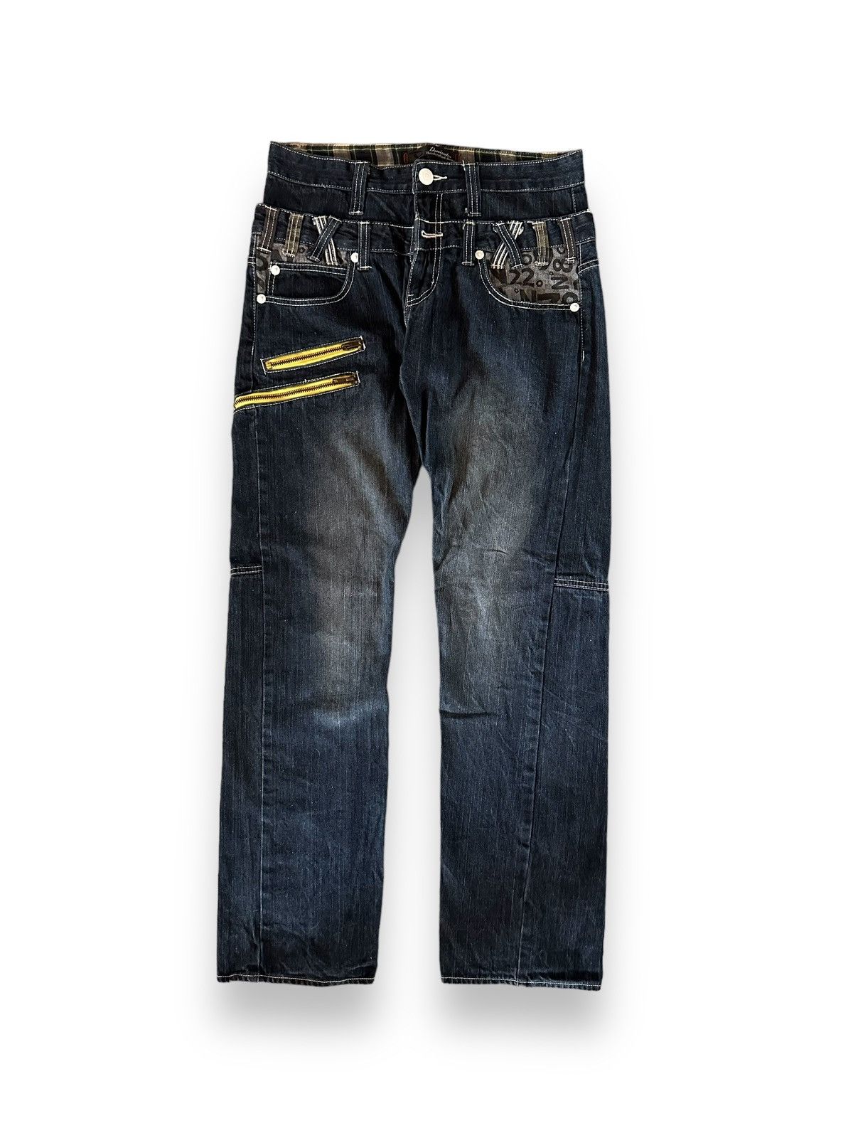 If Six Was Nine Dominate Doublewaist Denim Jeans Size US 32 / EU 48 - 2 Thumbnail