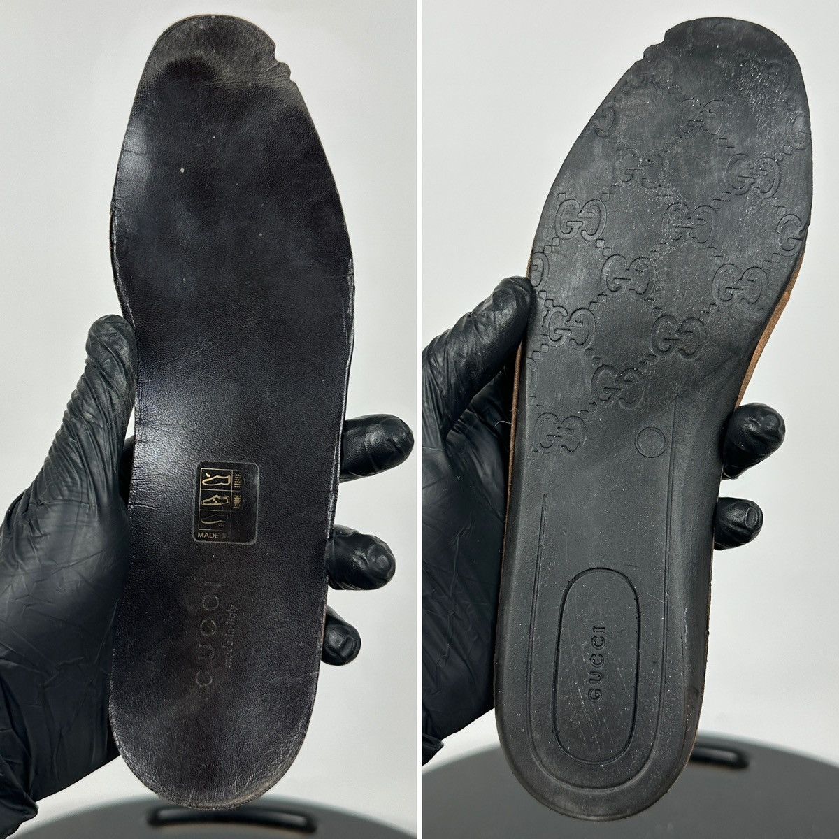 Gucci Gucci GG Monogram Leather/Canvas Lace Up Low Sneakers Size US 6 / IT 36 - 25 Thumbnail