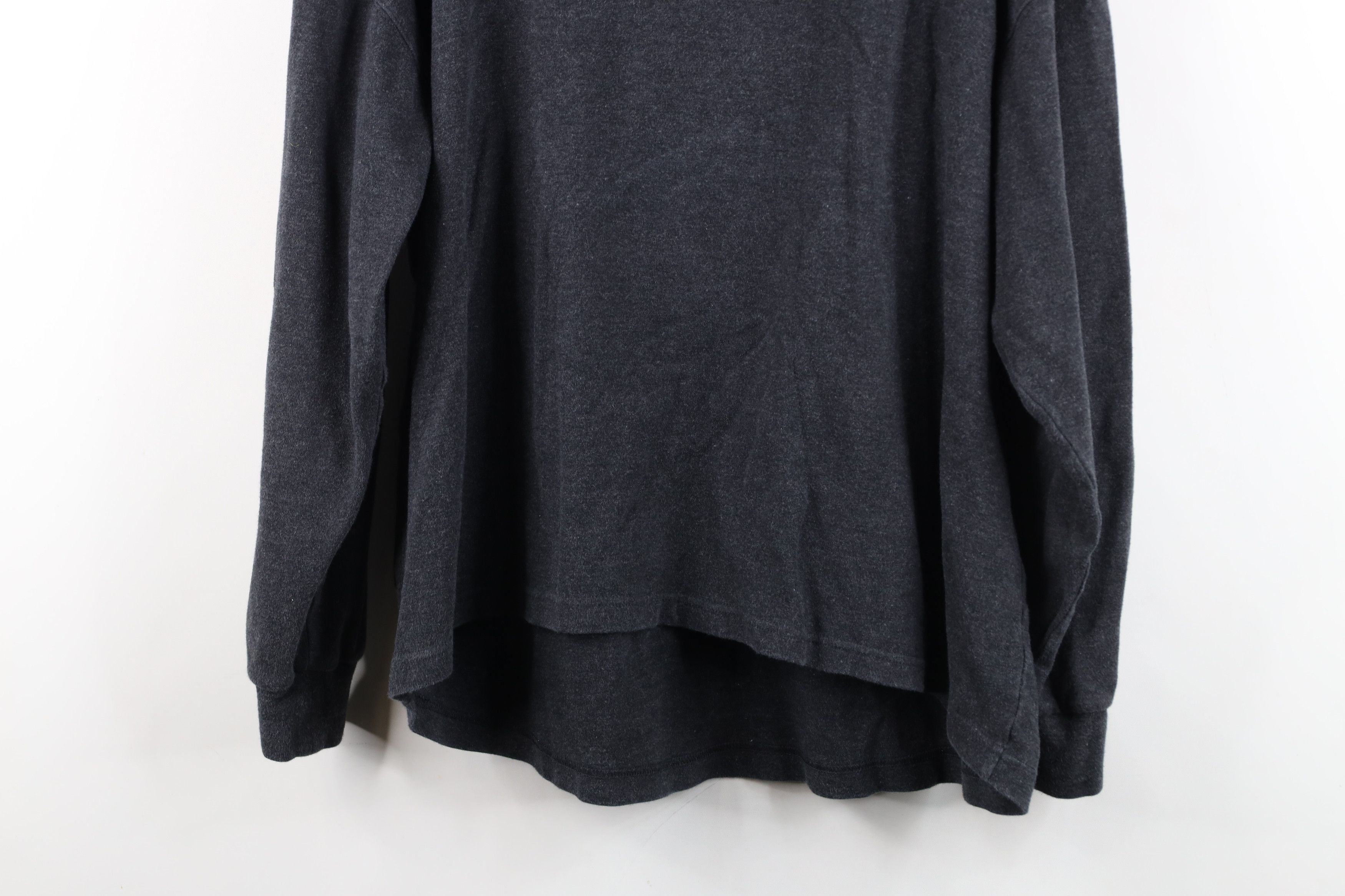 Vintage Vintage 90s Streetwear Mock Neck Long Sleeve T-Shirt Gray Size US L / EU 52-54 / 3 - 11 Thumbnail