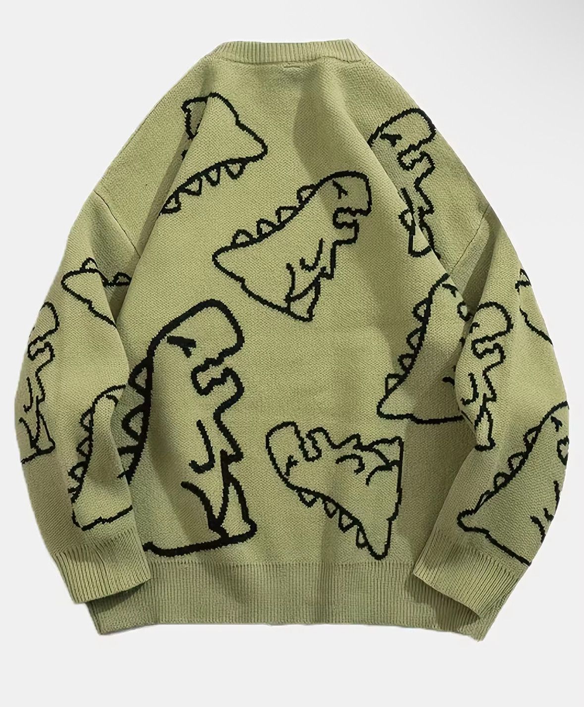 Japanese Brand Streetwear Vintage Dinosaur Black Sweater Jacquard Knitwear Size US S / EU 44-46 / 1 - 2 Thumbnail