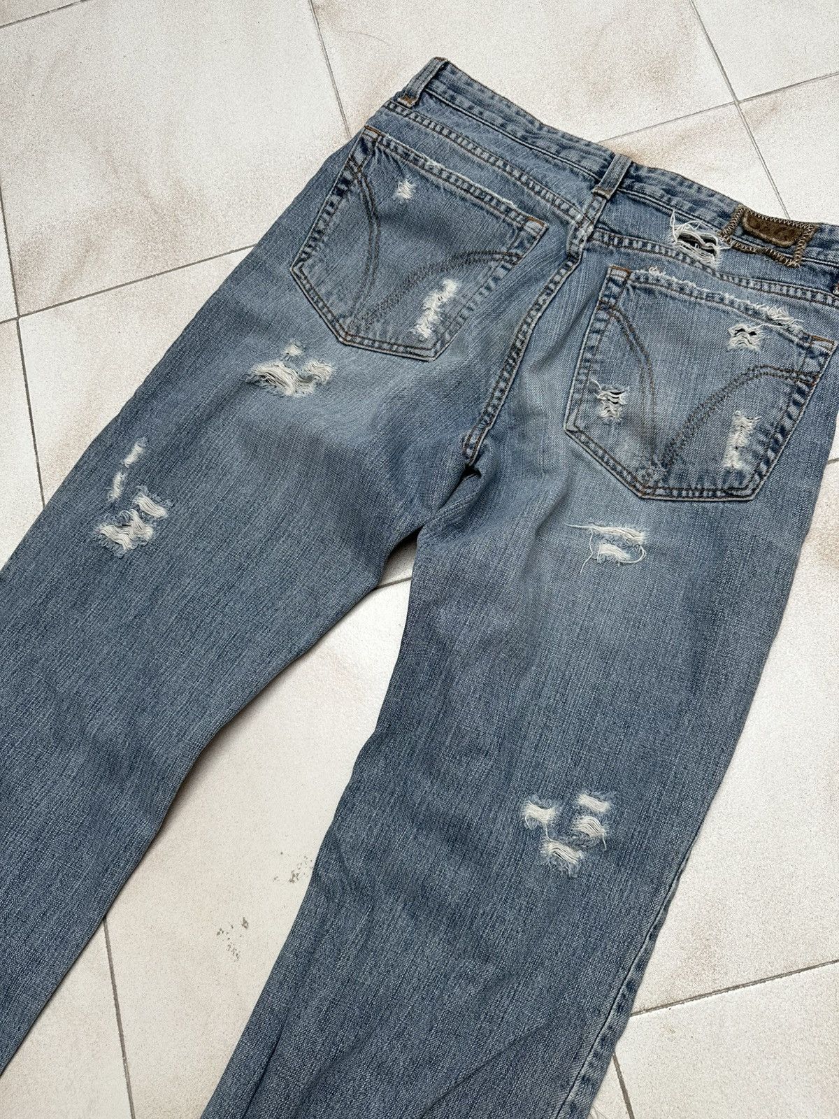 Dolce & Gabbana D&G Distressed Archive Jeans — Grunge Y2K Style Size US 33 - 6 Thumbnail