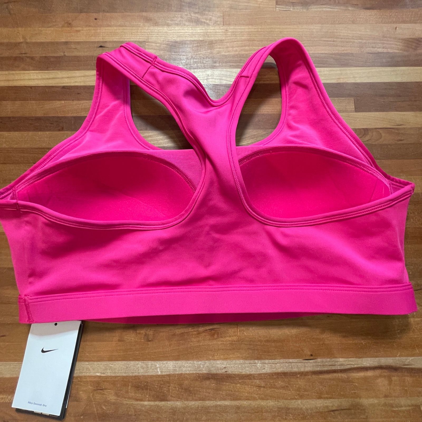 Nike Nike Women's Swoosh Medium Sports Bra hot pink 1X Size ONE SIZE - 3 Thumbnail