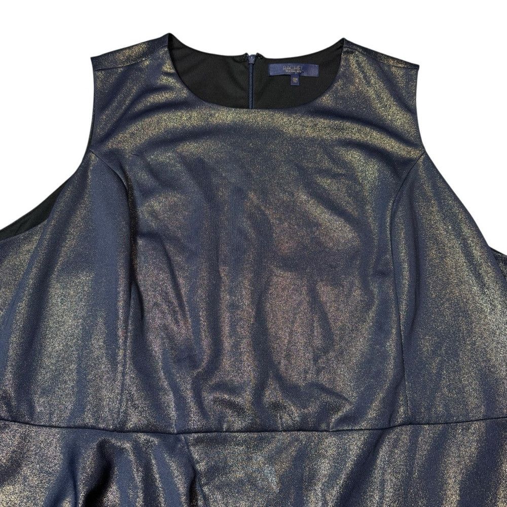 Other NWT New $139 Rachel Roy Augustine Metallic Ruffle Dress Siz Size 4XL / US 24-26 - 5 Thumbnail