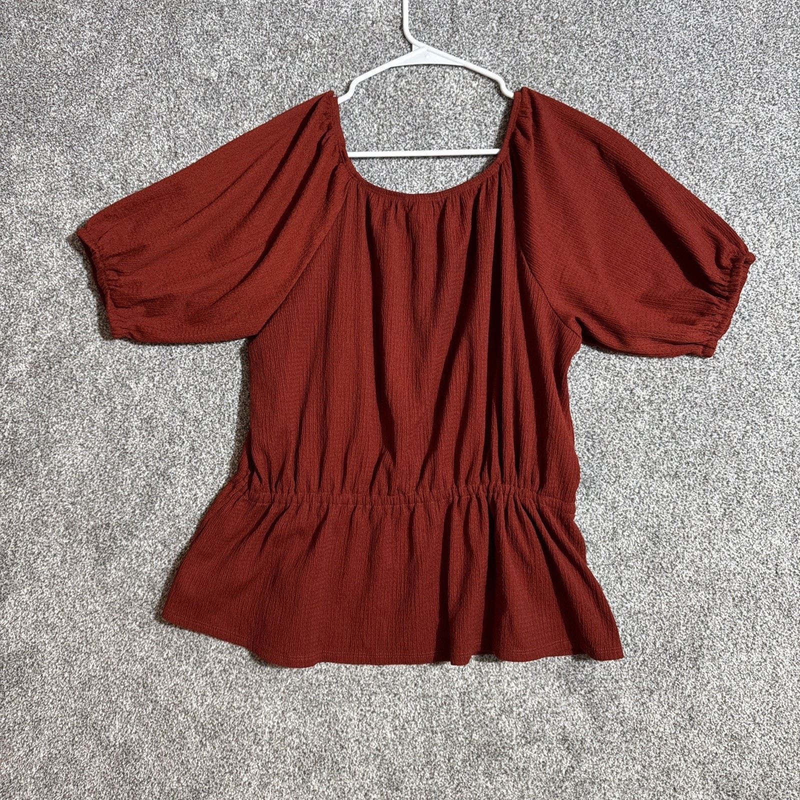 Nine West Peplum Top Womens XL Cottagecore Peasant Prairie Boho Y2K Size XL / US 12-14 / IT 48-50 - 7 Thumbnail