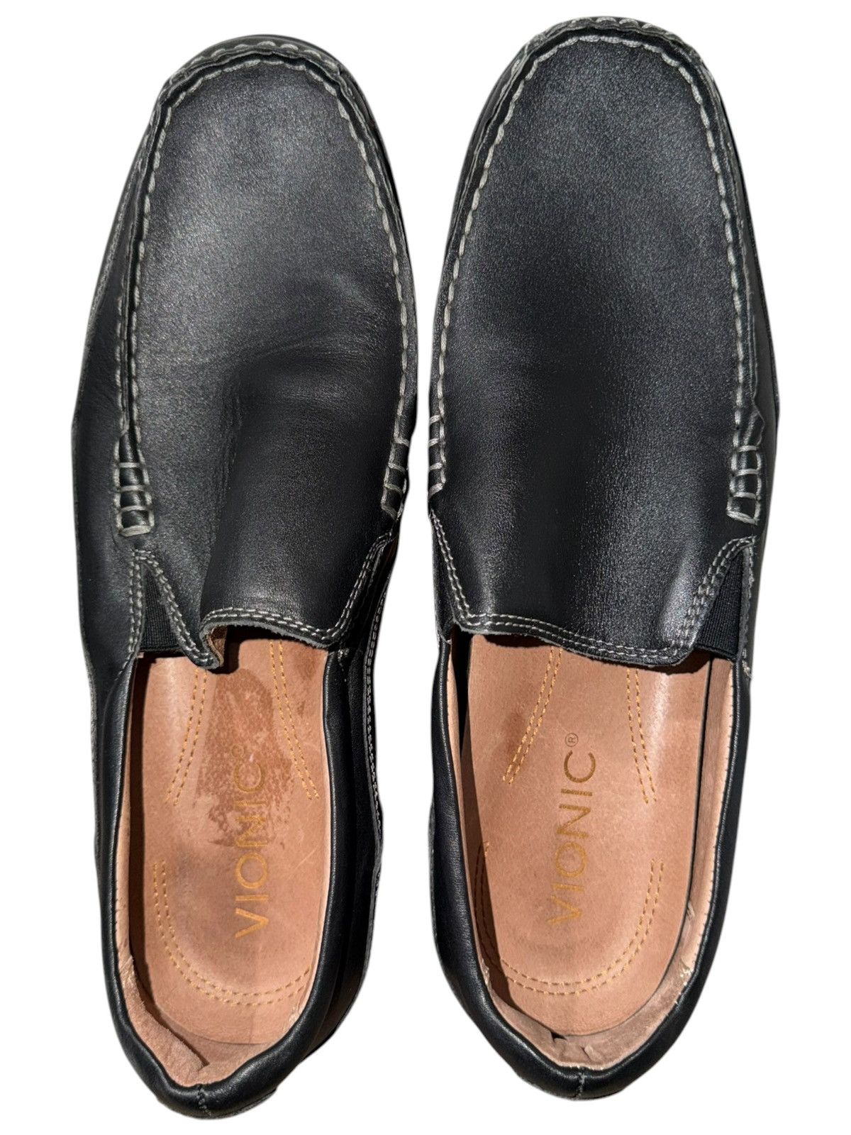 Vionic Vionic Preston Leather Loafers Men's 11.5 Black Slip On Size US 11.5 / EU 44-45 - 1 Thumbnail
