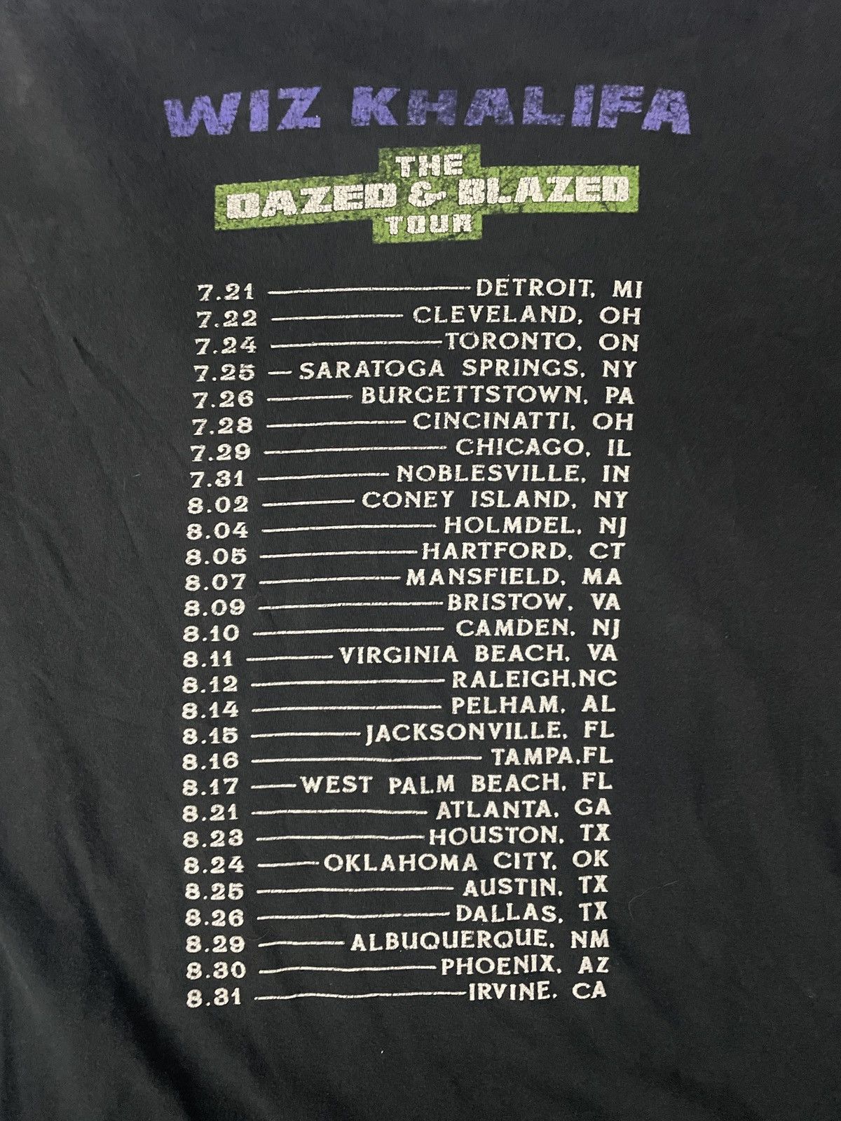 Wiz Khalifa Wiz Khalifa 2018 Tour Merch Size US XL / EU 56 / 4 - 4 Thumbnail