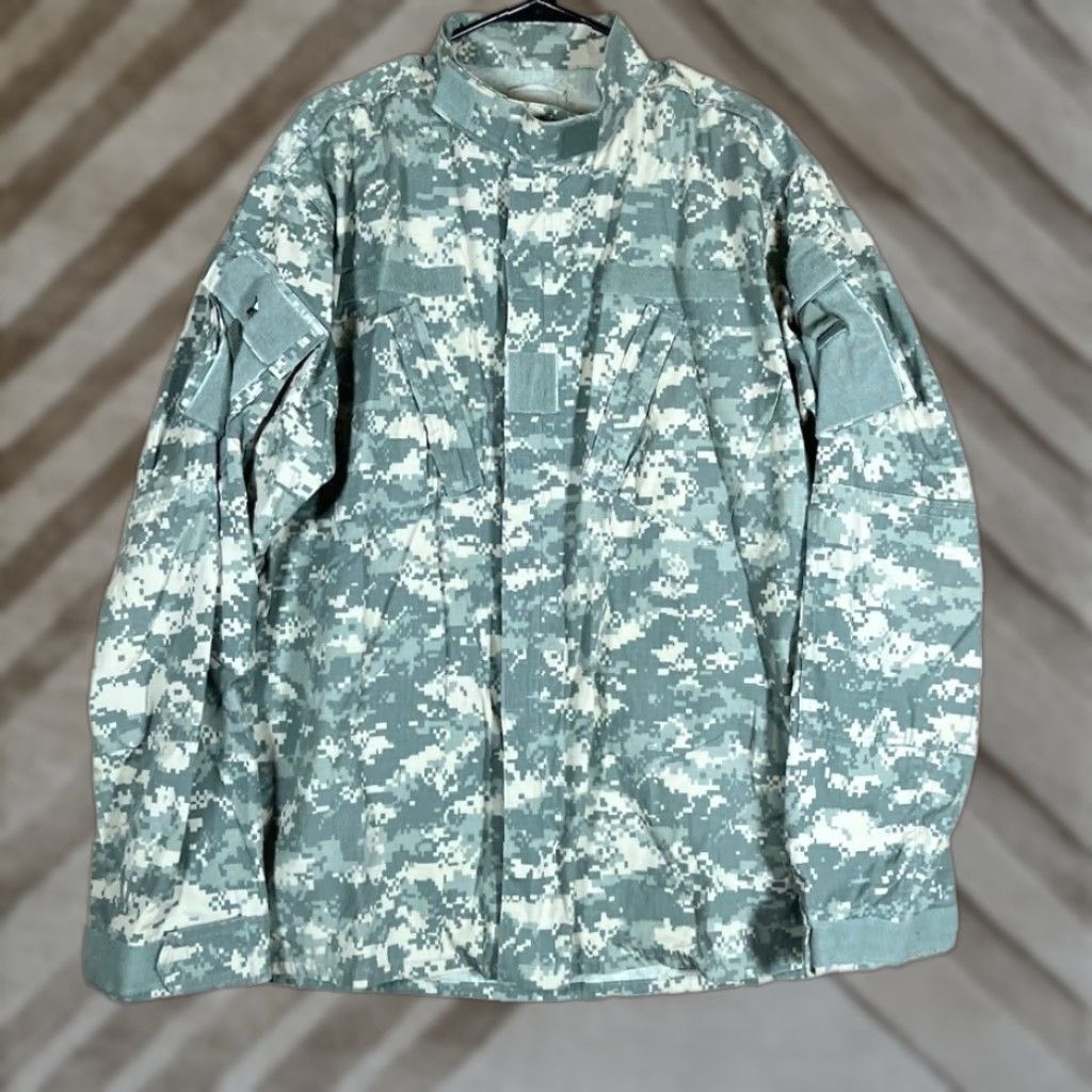 Vintage VINTAGE Army Military Combat Coat Mens Jacket Camouflage Digicam XL XLong Green Mens Size US XL / EU 56 / 4 - 1 Thumbnail