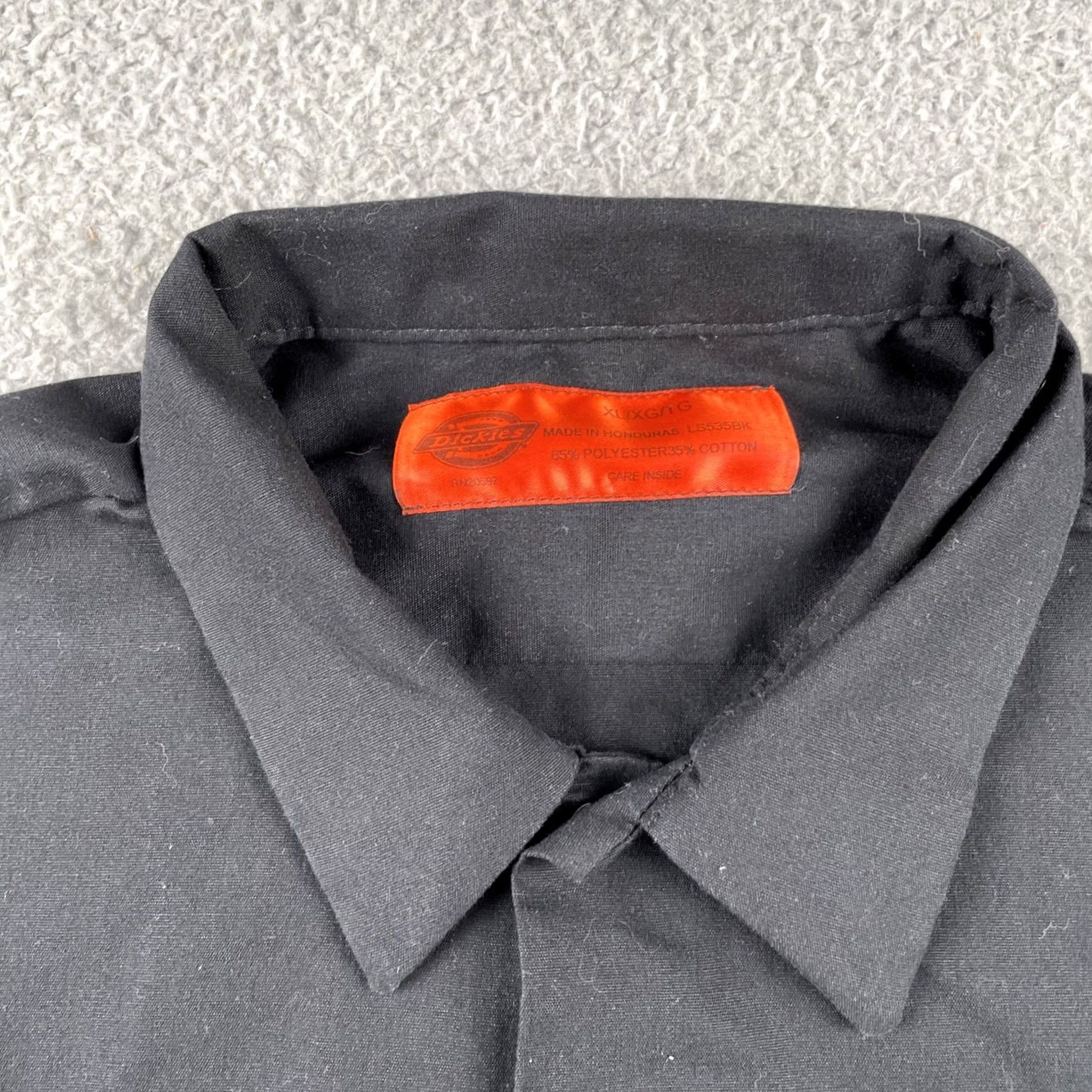 Dickies Dickies Auto Shop Work Shirt Button Up Embroidered Black XL Size US XL / EU 56 / 4 - 6 Thumbnail