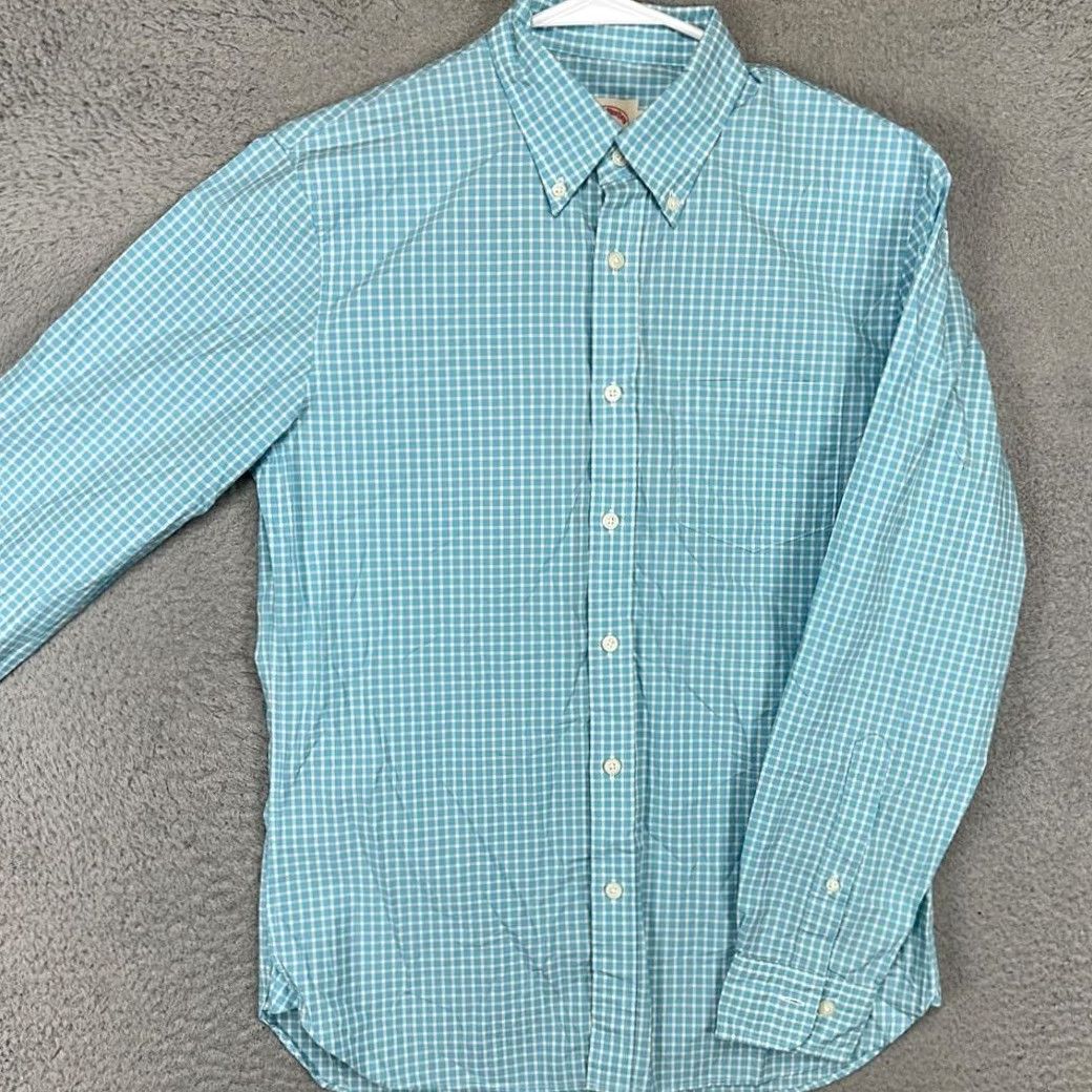 Brooks Brothers Brooks Brothers Red Fleece Button Down Shirt Adult Small Blue White Plaid Mens Size US S / EU 44-46 / 1 - 2 Thumbnail