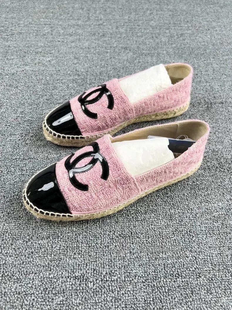 Chanel Chanel Pink Patent Leather Espadrilles. Size US 6.5 / EU 39-40 - 1 Thumbnail