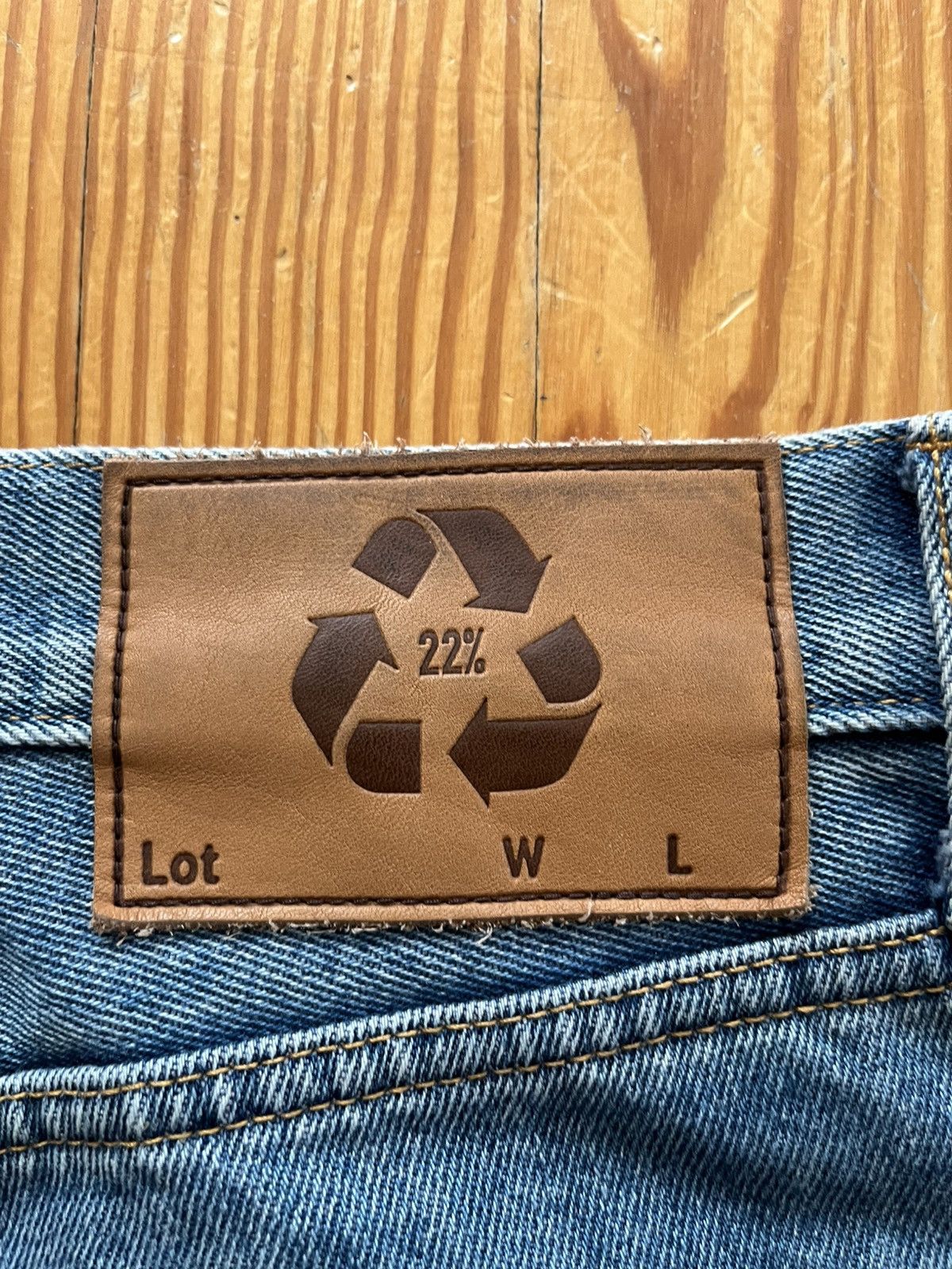 Doublet Doublet Recycle Denim Baggy Cuffed Pants Blue Size US 34 / EU 50 - 3 Thumbnail