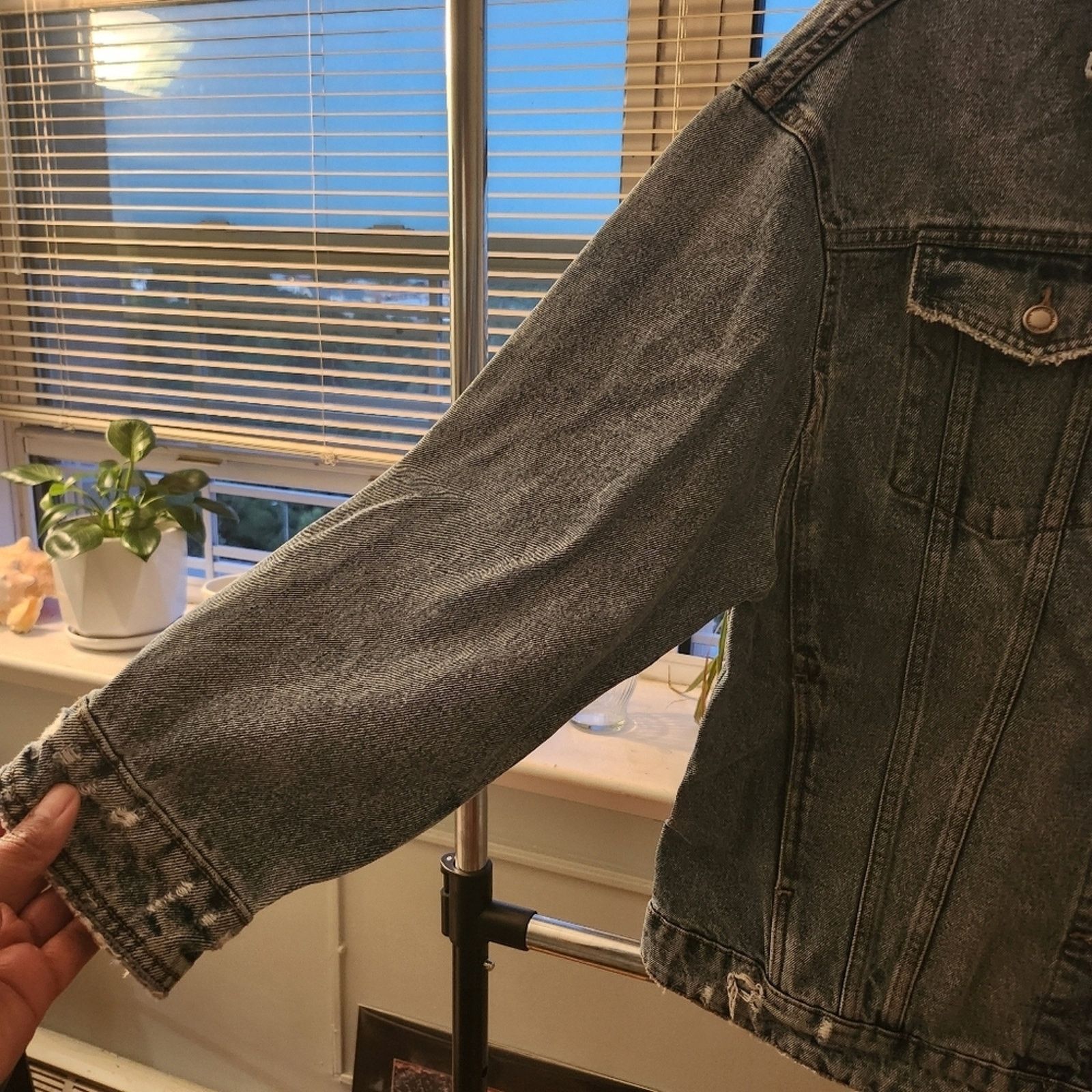 Zara Zara Denim Jacket Size L / US 10 / IT 46 - 7 Thumbnail