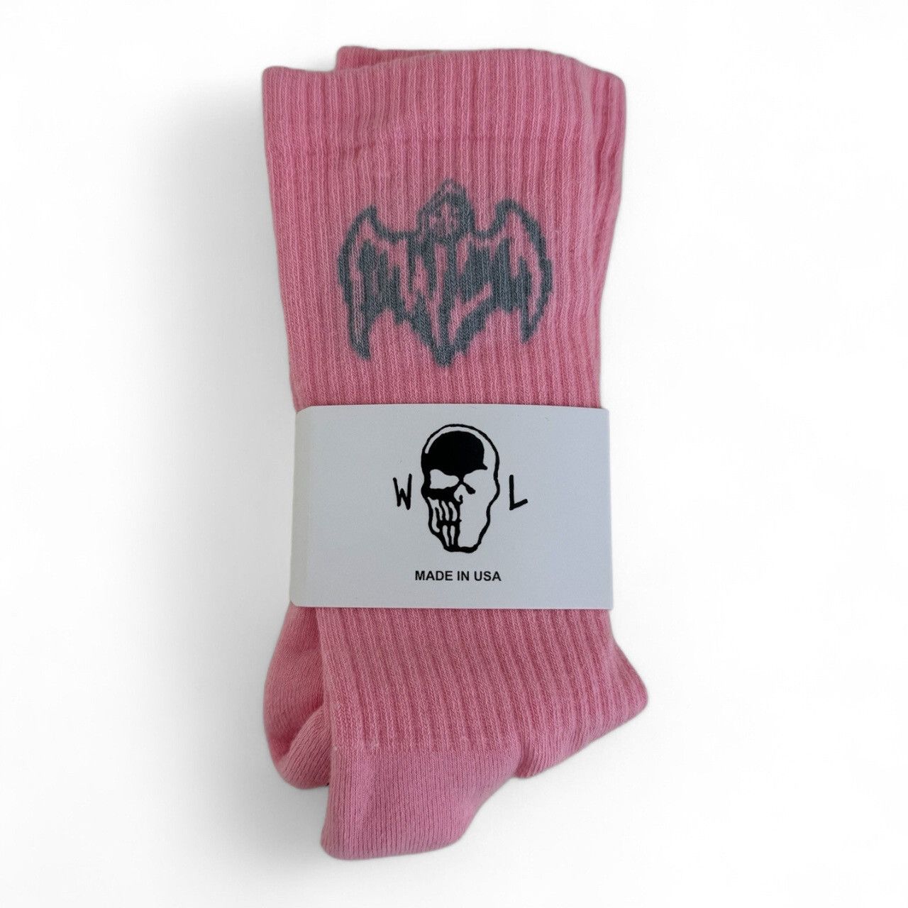 Warren Lotas Warren Lotas Pink Bat Logo Socks Size ONE SIZE - 1 Thumbnail